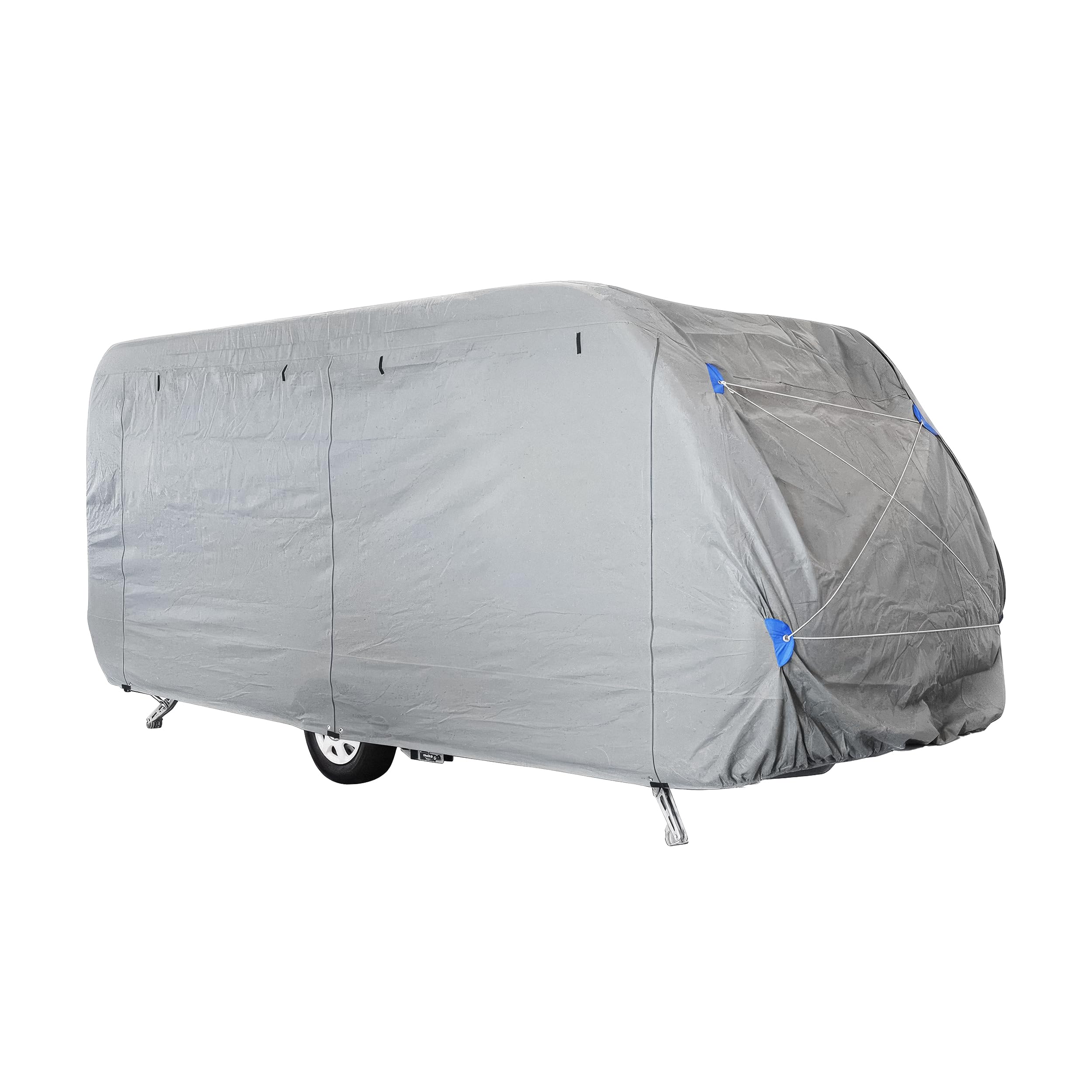 Funda protectora para caravana – Lona premium para autocaravana y caravana – Accesorio de camping, protección UV y meteorológica – Accesorio para caravana, tamaño M 550x250x220 cm, 165g/m²