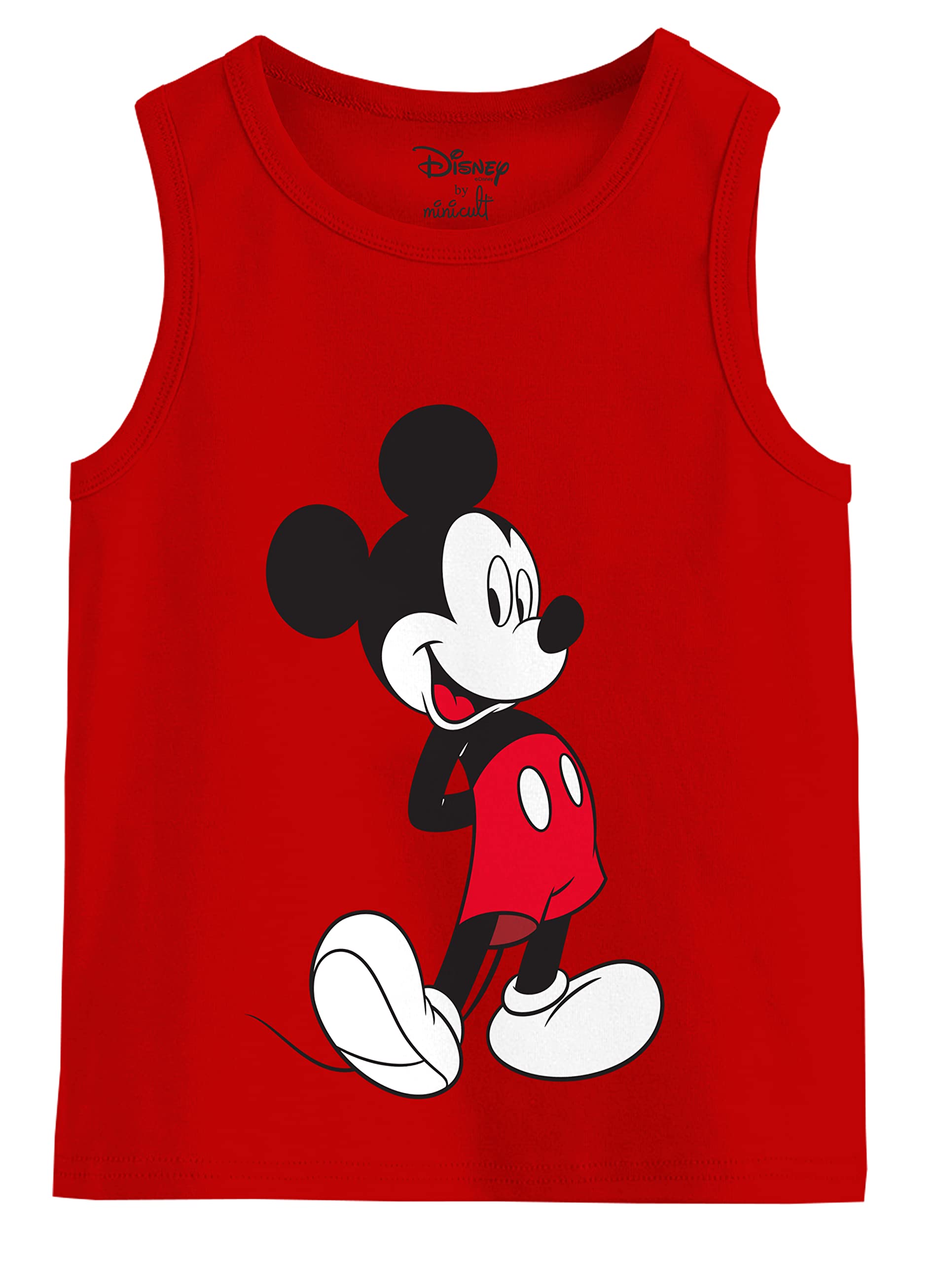 minicult Cotton Kids Vest with Mickey and Friends Character Prints(Yellow)(Pack of 3)(12-18 Months) - Image 3 thumbnail