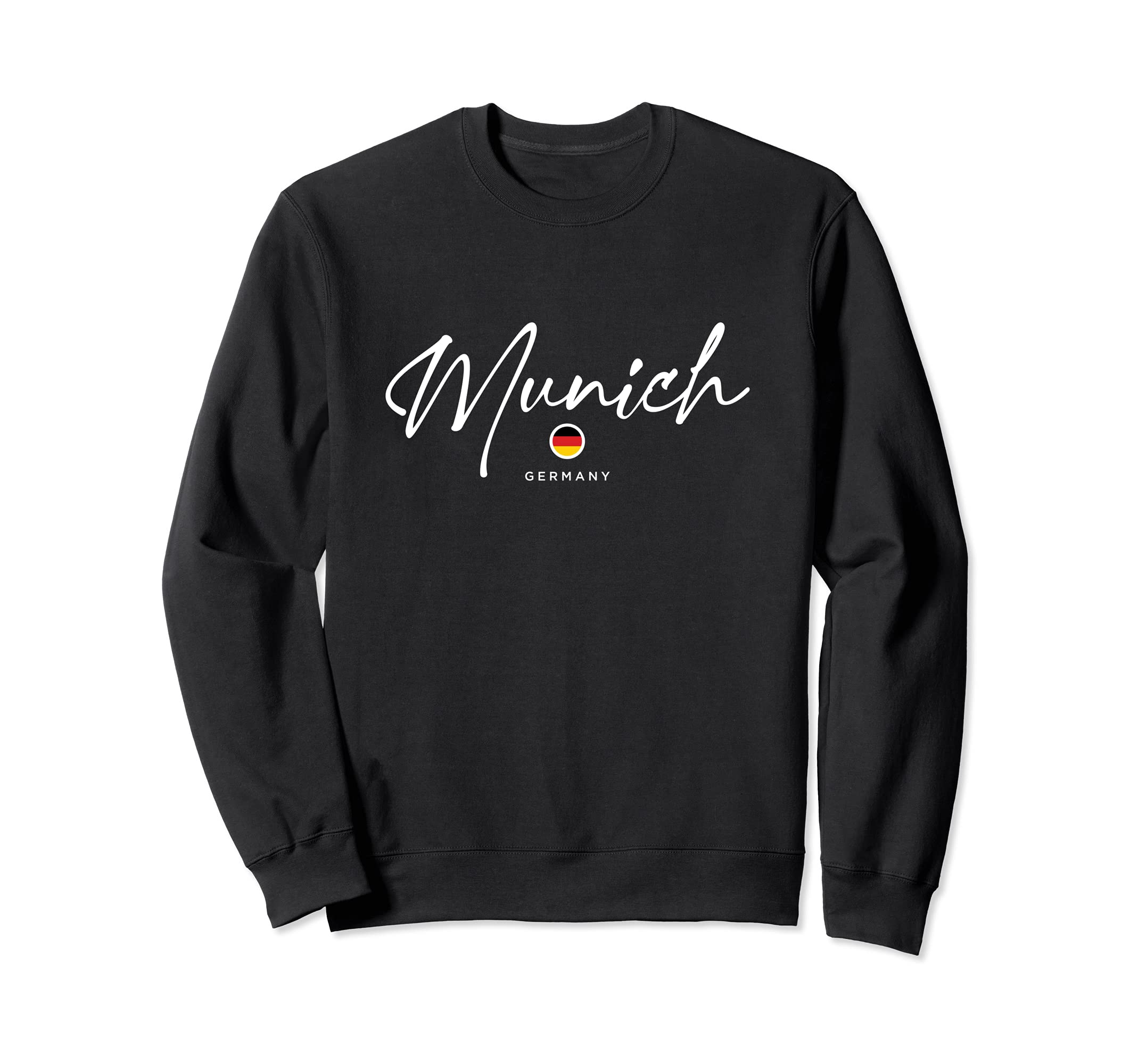Munich Germany Flag Sweatshirt, Black