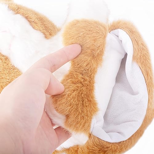 Miniatura 4 de Marionetas de mano de conejo, animales de peluche, juguetes para niños, imaginativo, juego de simulación, cuentos (gris)