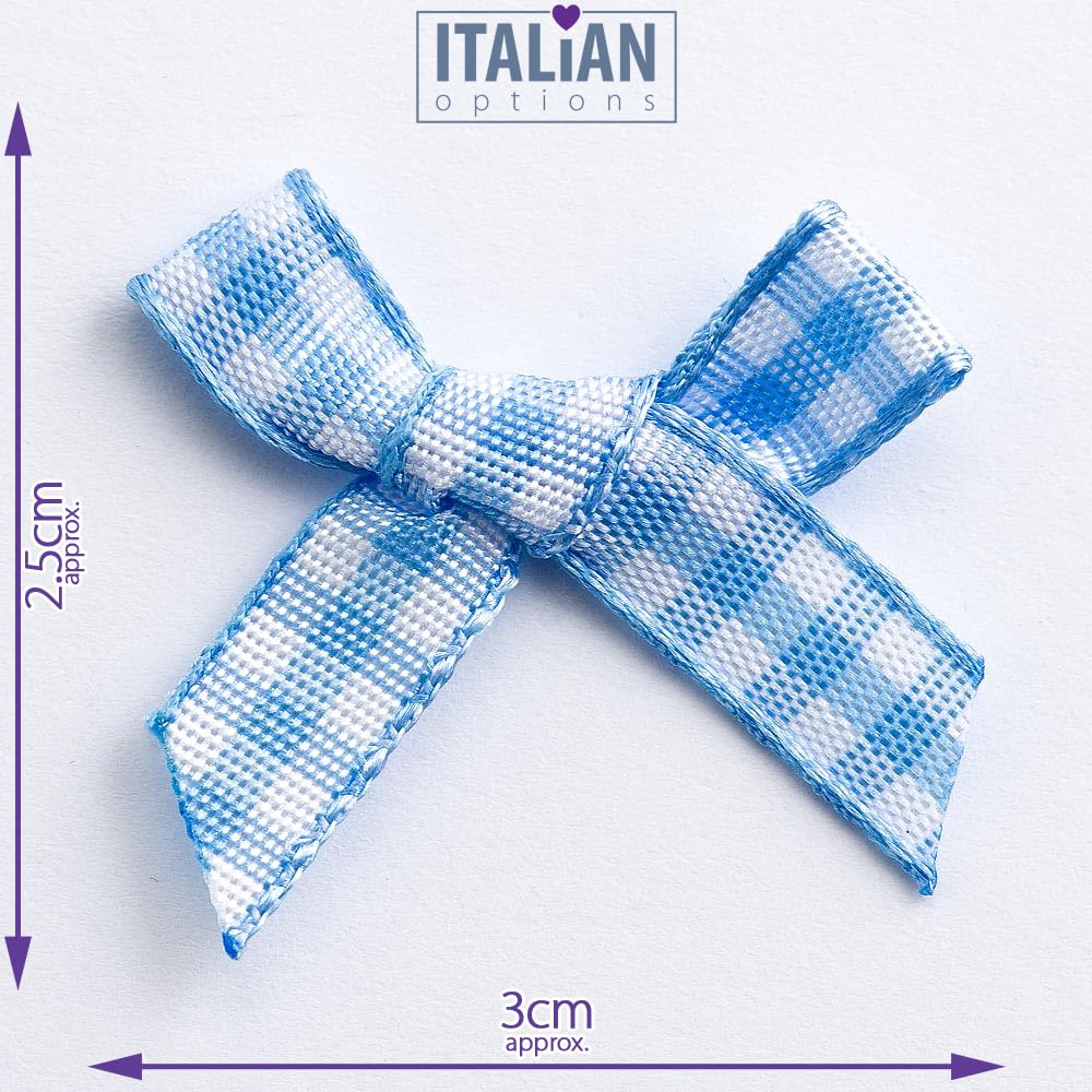 Amazon.co.jp: Italian Options ギンガムチェックリボンリボン 100