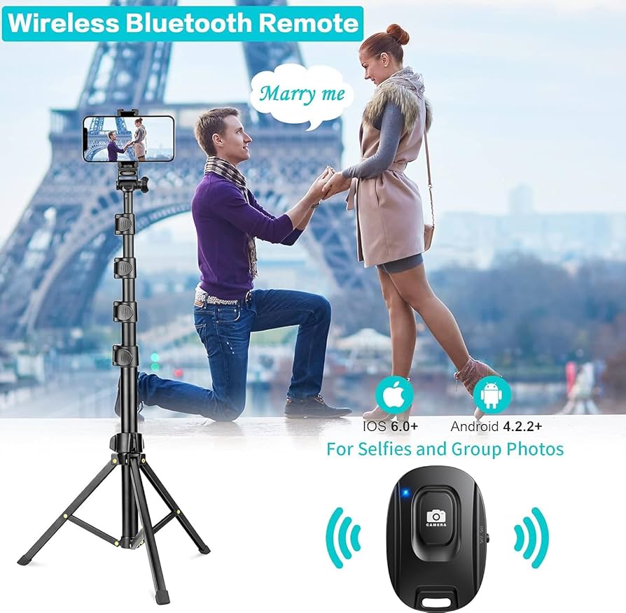 YOTOCversion 1.7 Meter/67 inch Phone Tripod Stand