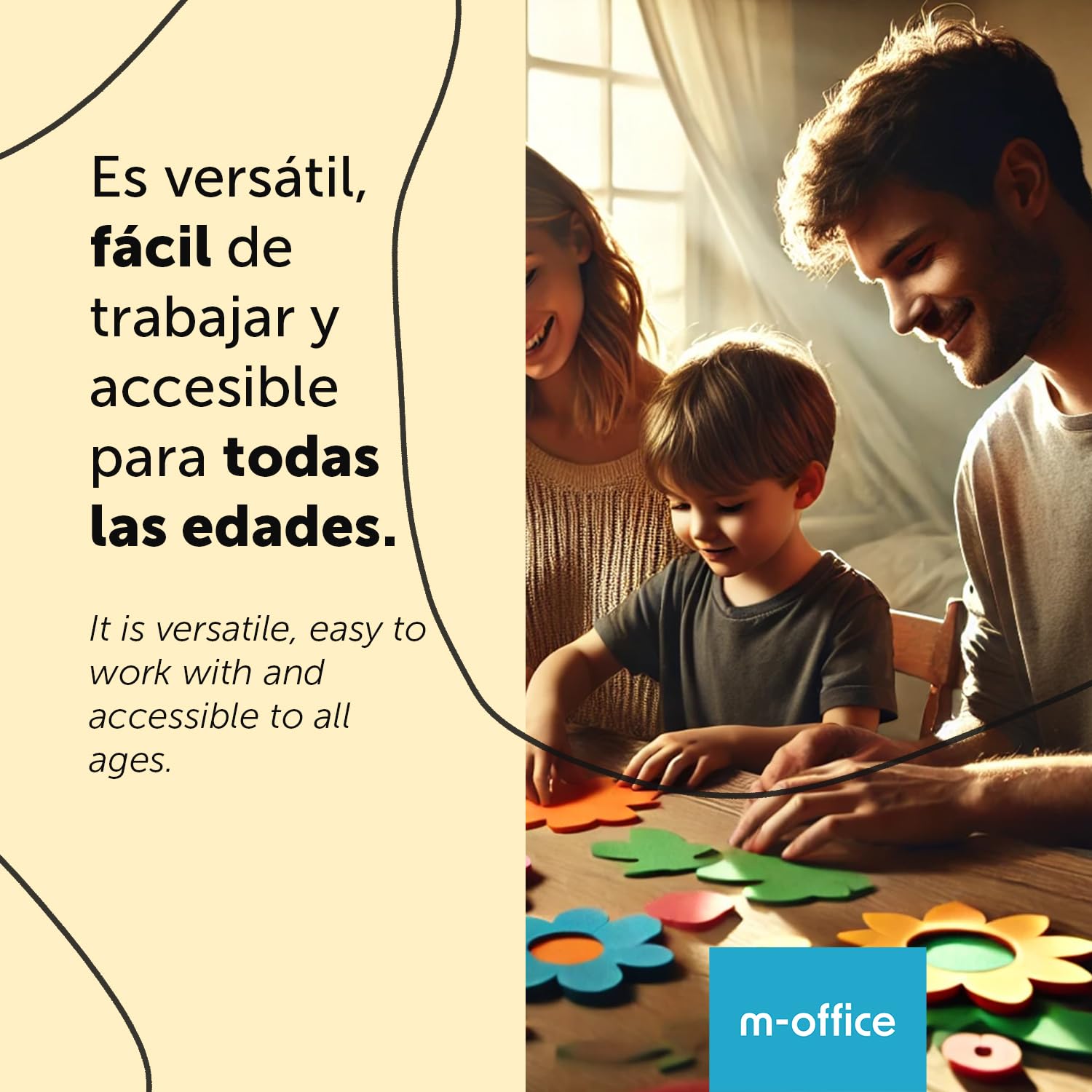 m-office Goma Eva para Manualidades, Goma Espuma de Colores para Proyectos Creativos, Ideales para Artes y Manualidades, uso Escolar, Profesional o Artístico 40x60cm (Verde, 40 uds)