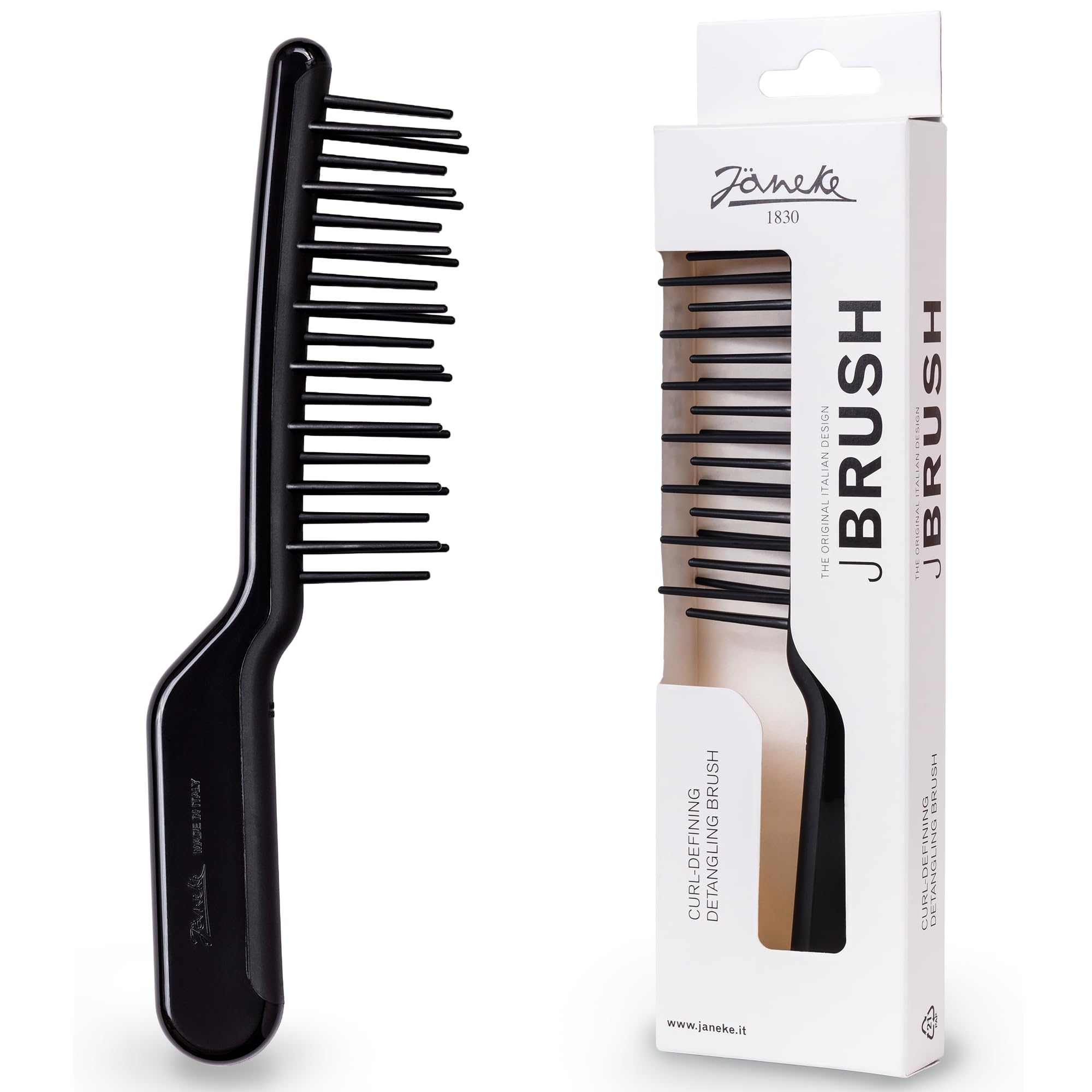 Amazon.com : Janeke J-Brush Detangling Comb for Curly and Wavy