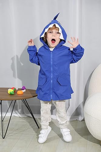 Miniatura 2 de YOUNGER TREE Impermeable de pato para bebé niño y niña, con capucha y cremallera