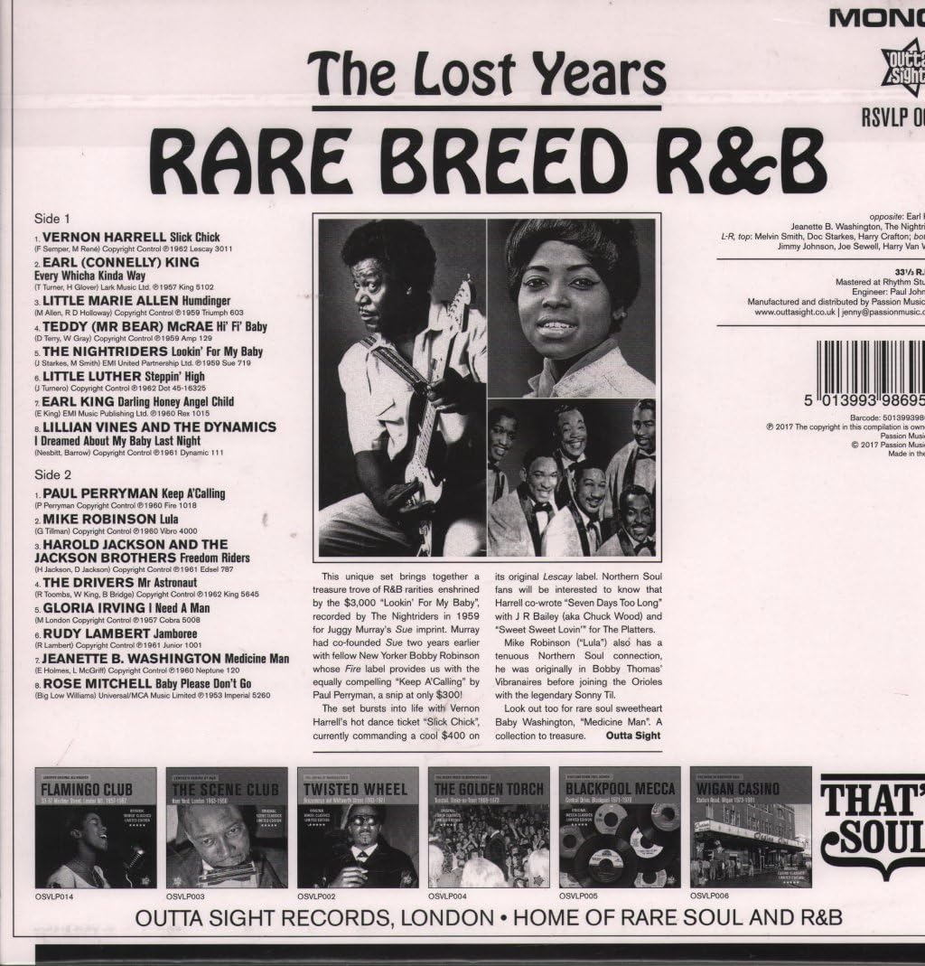 Rare Breed R&B: The Lost Years