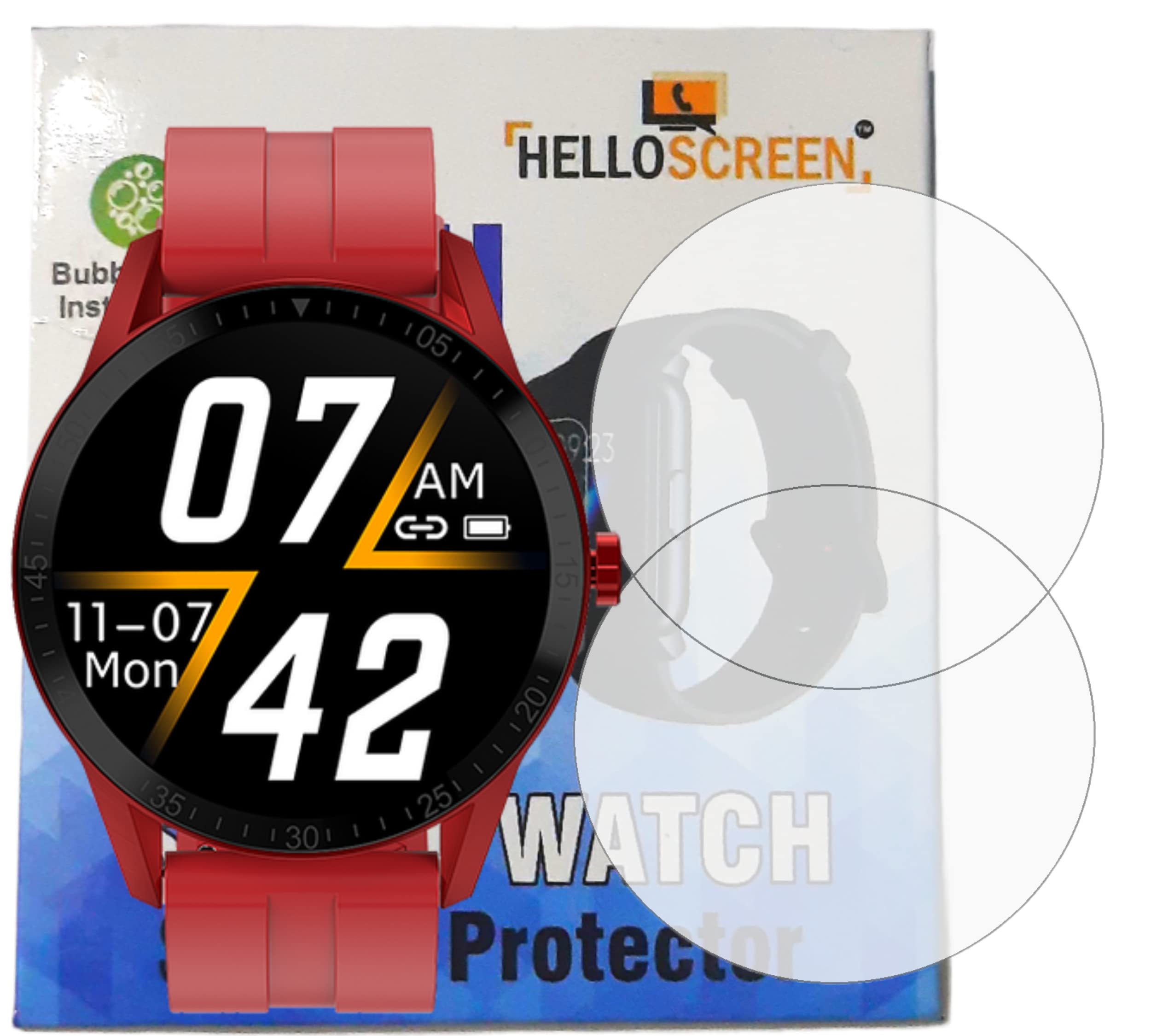 HELLOSCREEN Screen Protector Guard For FIRE BOLTT TALK (1.28") Smartwatch (2 Pack) - 9H, Anti-Scratch, Bubble-free, Edge To Edge Coverage, Unbreakable Hydrogel TPU Film [ Not A Tempered Glass] (B0BMYNC664) Amazon Price History, Amazon Price Tracker