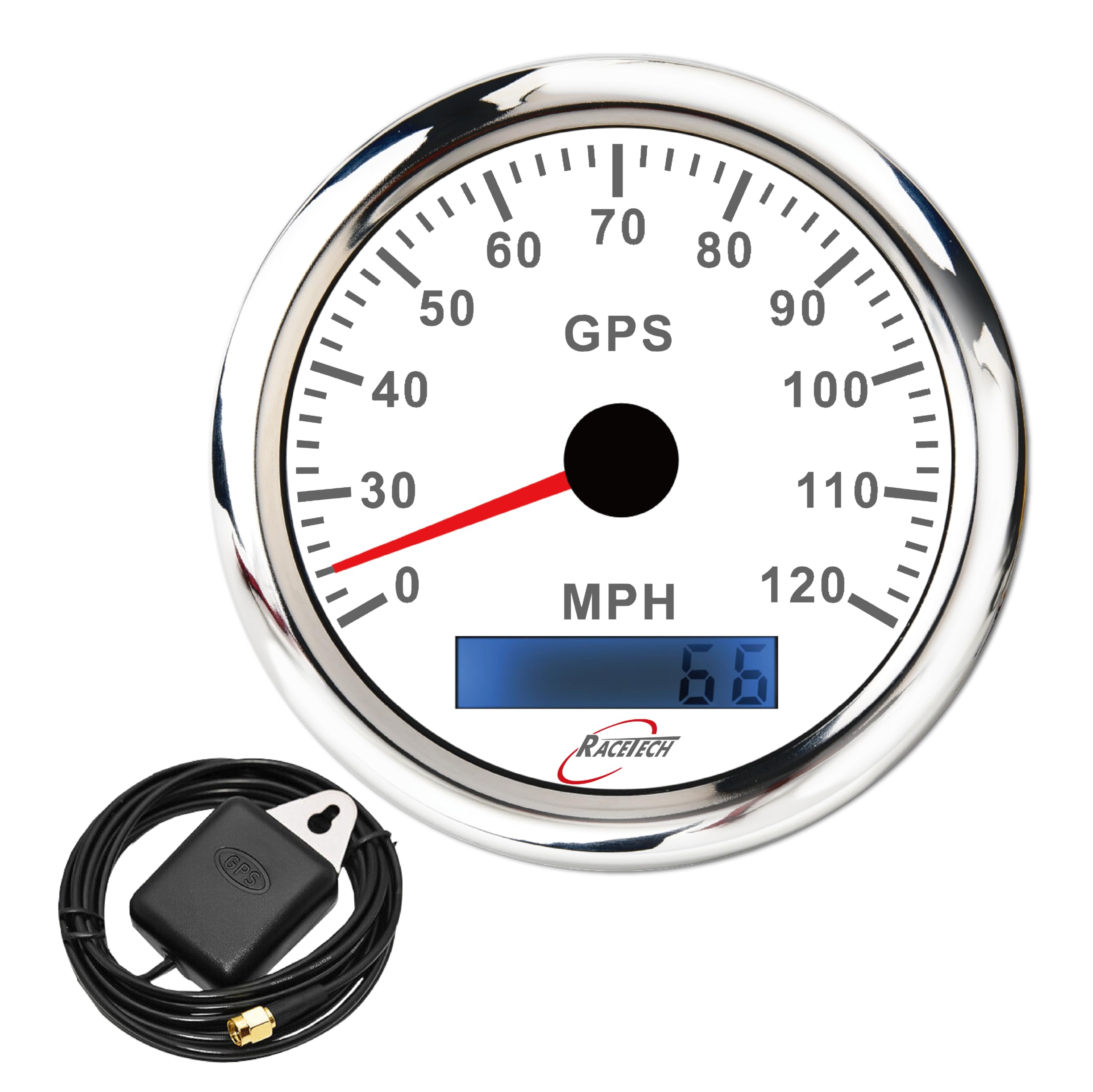 85mm GPS 0-120MPH Speedometer Odometer Waterproof for Car Marine Truck USA STOCK