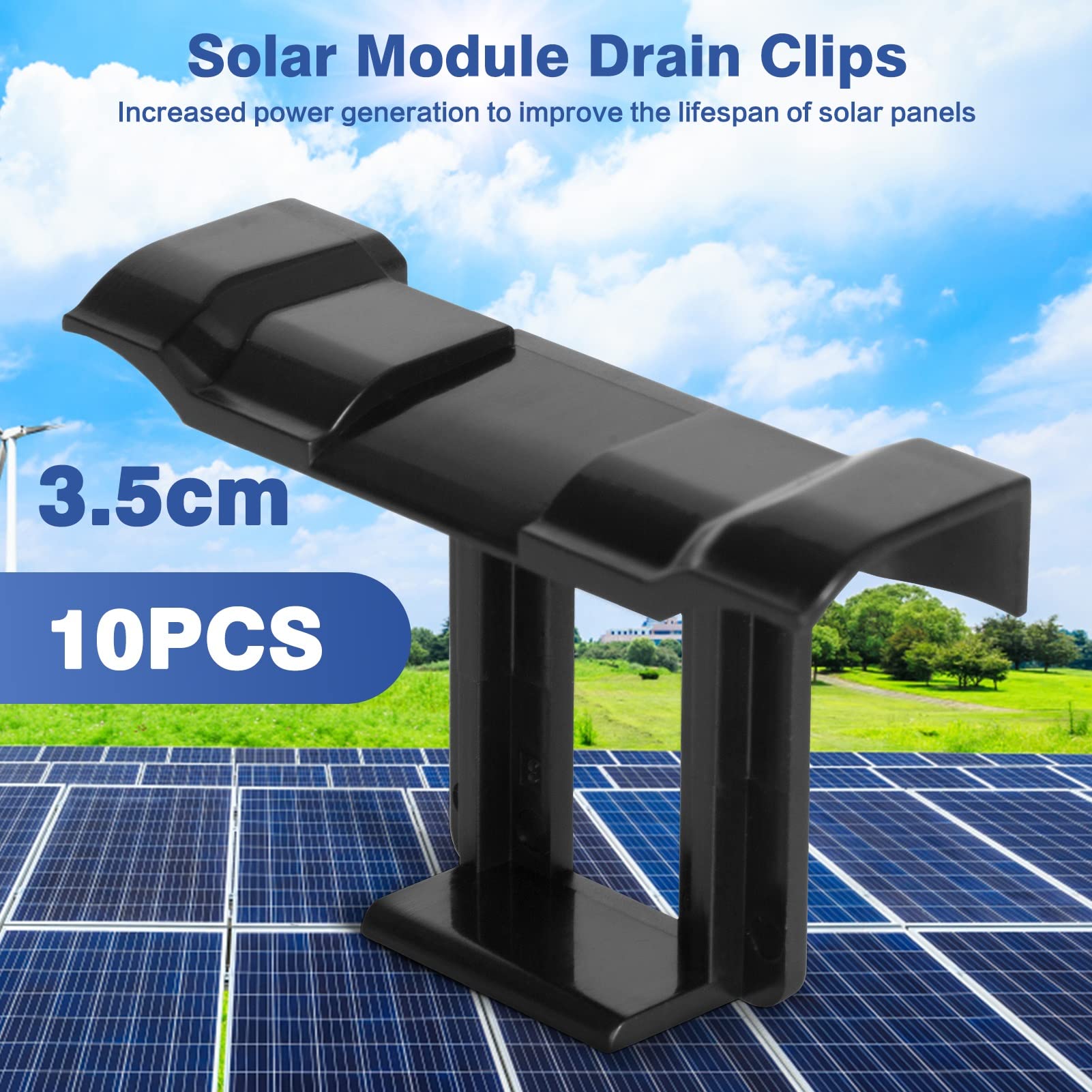 25x Solarpanel-Wasserablauf-Clips 35 Mm – Aus ABS, Wetterfest, Einfach Montiert Für Photovoltaik-Module