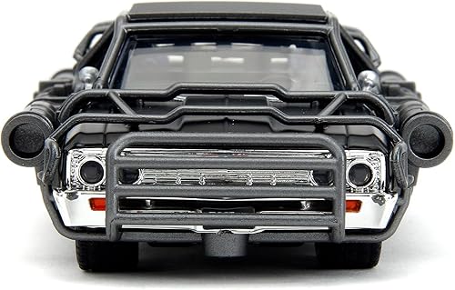 Miniatura 4 de 1967 Chevy El Camino con cañones Matt Black Fast X (2023) Serie de películas 132 Modelo de automóvil fundido a presión por Jada 34733