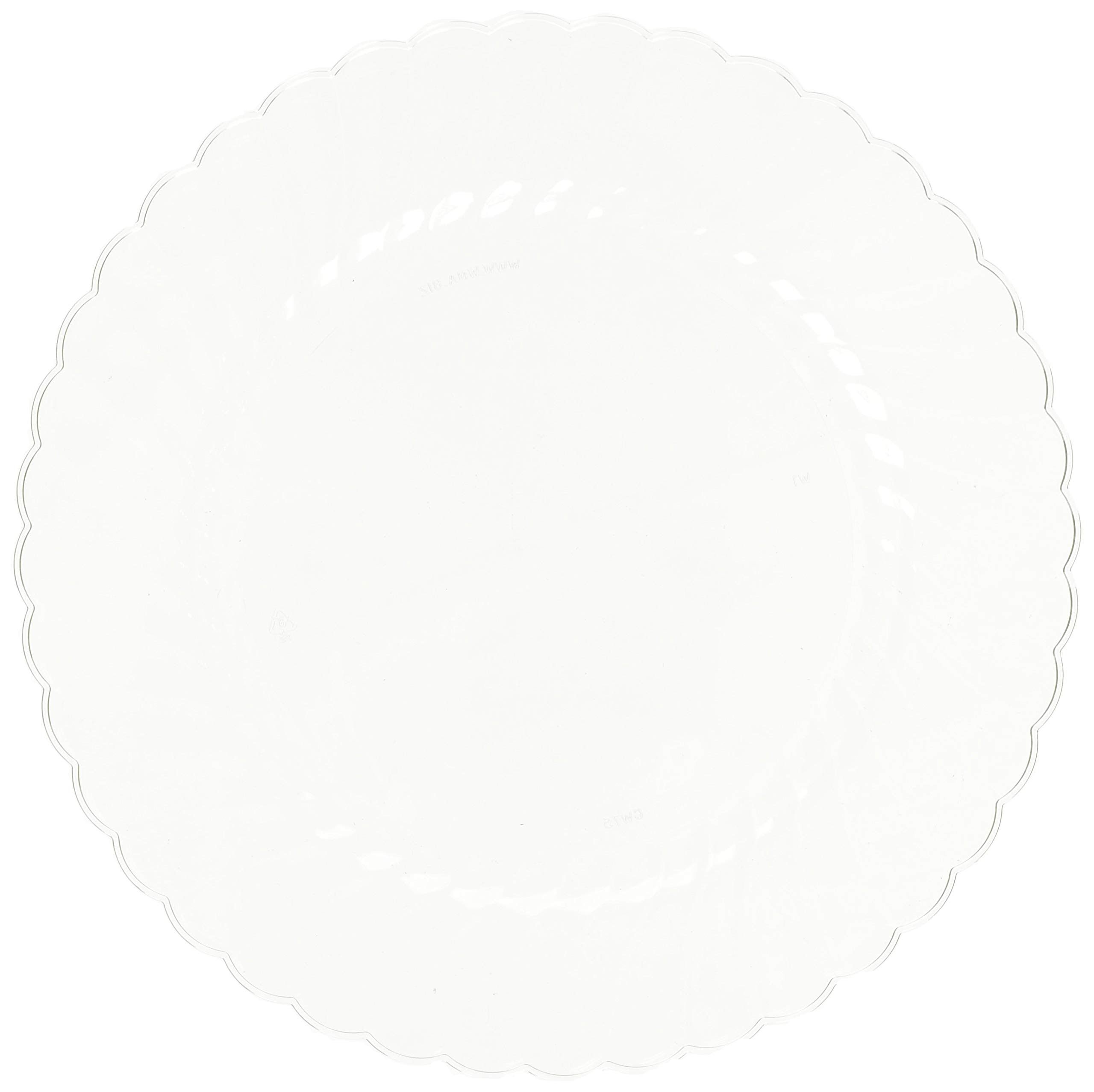 WNAClassicware Rigid Plastic Round Plate, 7.5-Inch, Large, Clear(180-Count)