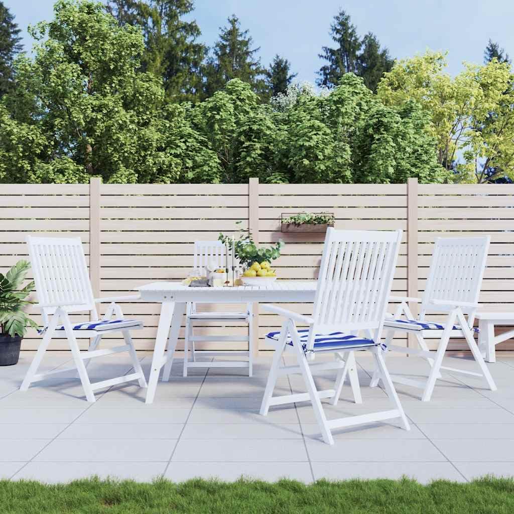 vidaXL Lot de 4 Coussins de Chaise de Jardin, Galettes de Siège Antidérapantes, Décoration Terrasse Patio Balcon Extérieur, 50x50x4 cm
