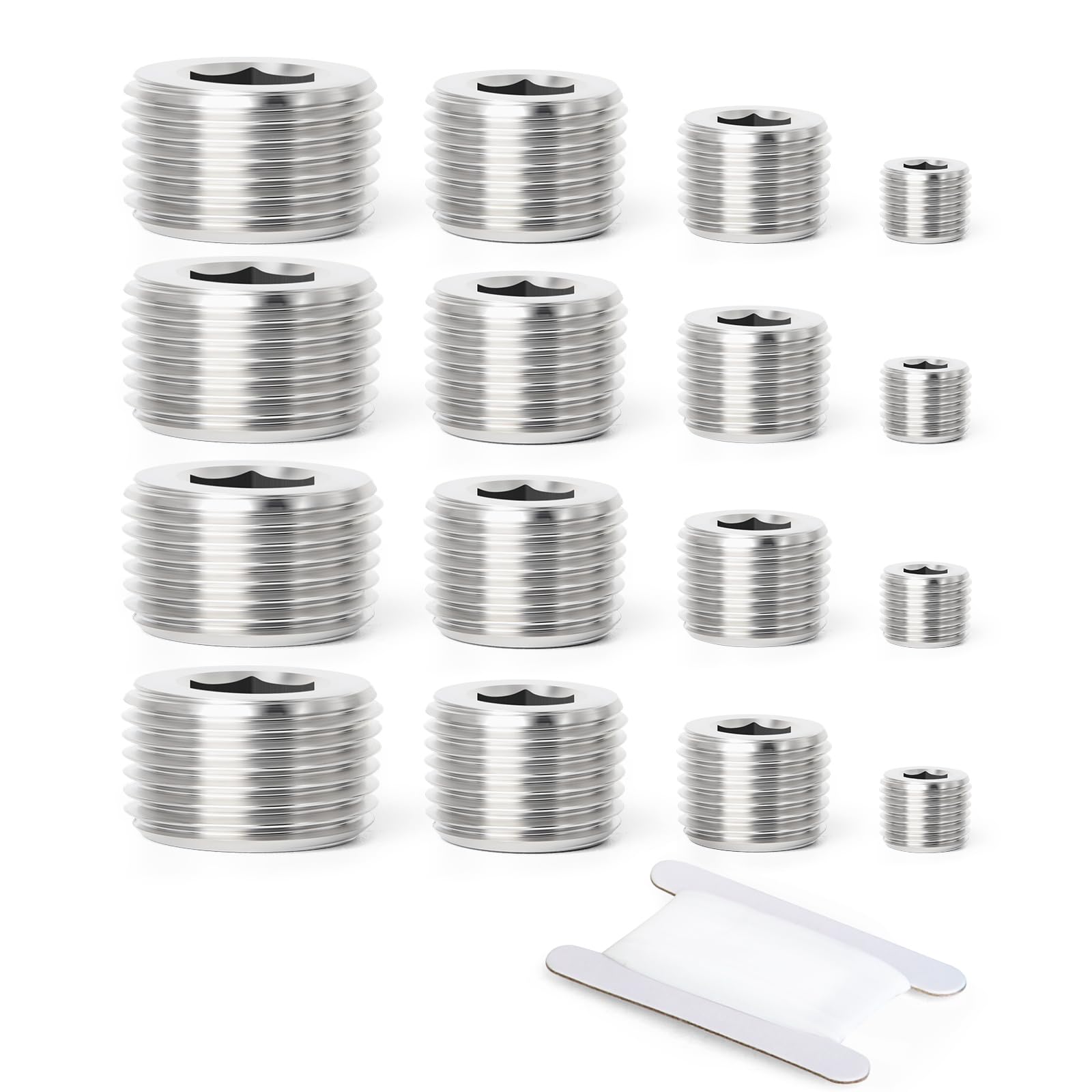 Plug Socket Threads Snapklik.com : 20Pcs Stainless Steel Internal Hex Thread Socket Pipe ...