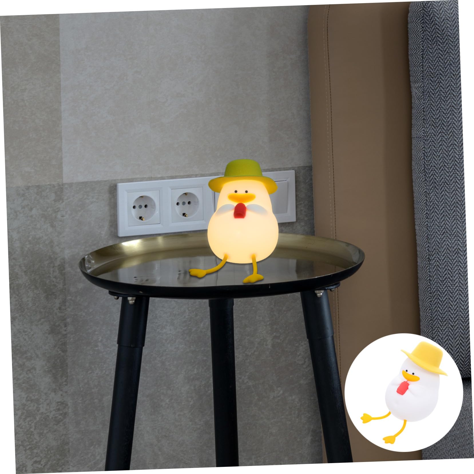 Lampada Da Anatra in Silicone Morbido Luce Cartoon Per Ragazzo Ragazza Con LED Protettivo Per Occhi Portatile Per Camerette E Allattamento Luce E Controllo