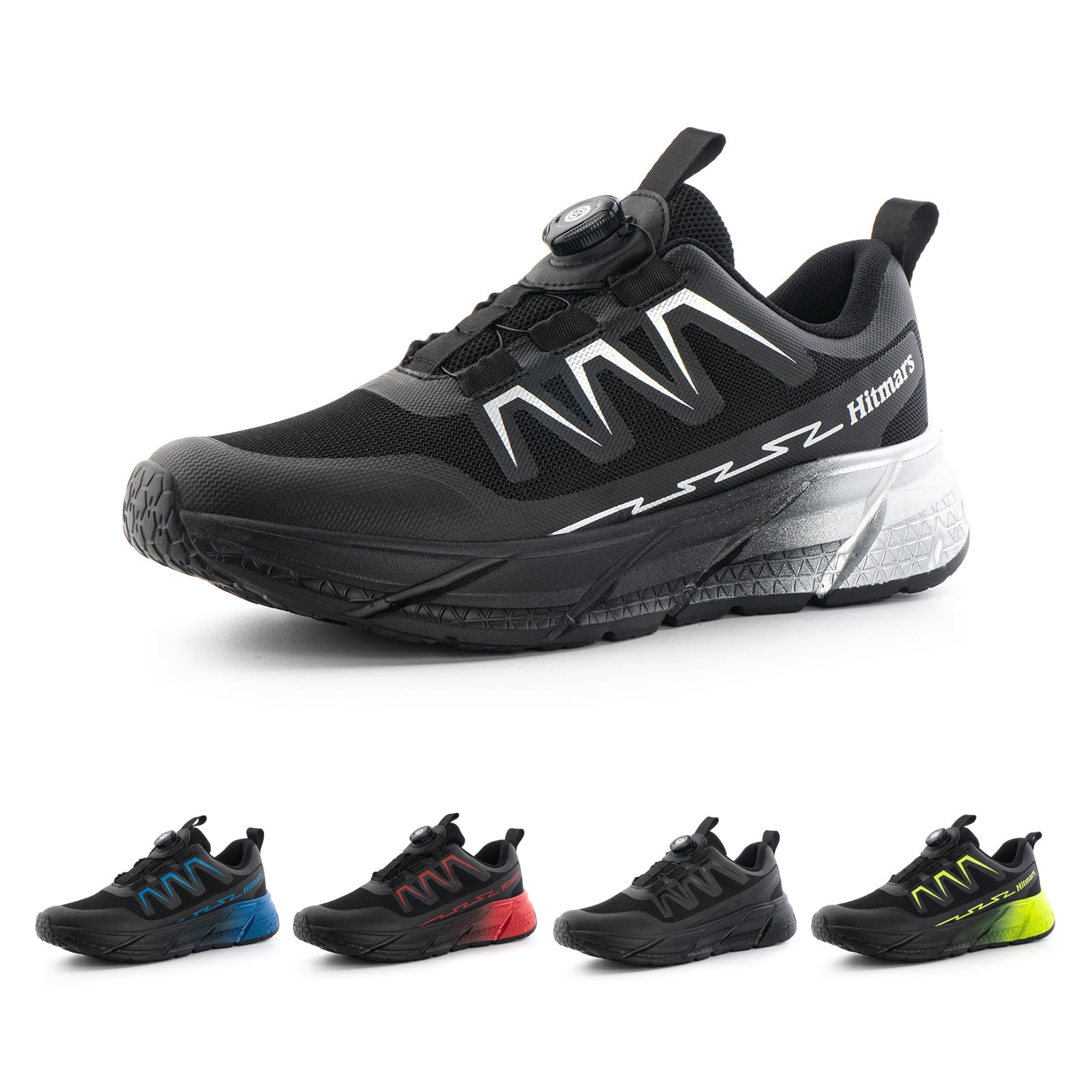 Hitmars Zapatillas Running Hombre Zapatos Deportivos Sneakers Zapatillas Deportivas Deporte Correr cojín de Aire Atlético Transpirable Malla Ligero EU 39-46