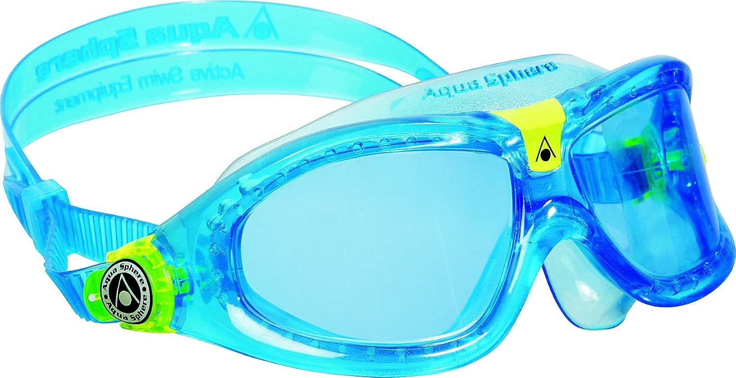 Aquasphere Seal Kids II (Ages 3+) Unisex Swimming Goggles | Made in Italy | - Wide Vision, E-Z Adjust, Anti Scratch, Fog Resistant, Leak Free Hypoallergenic Seal