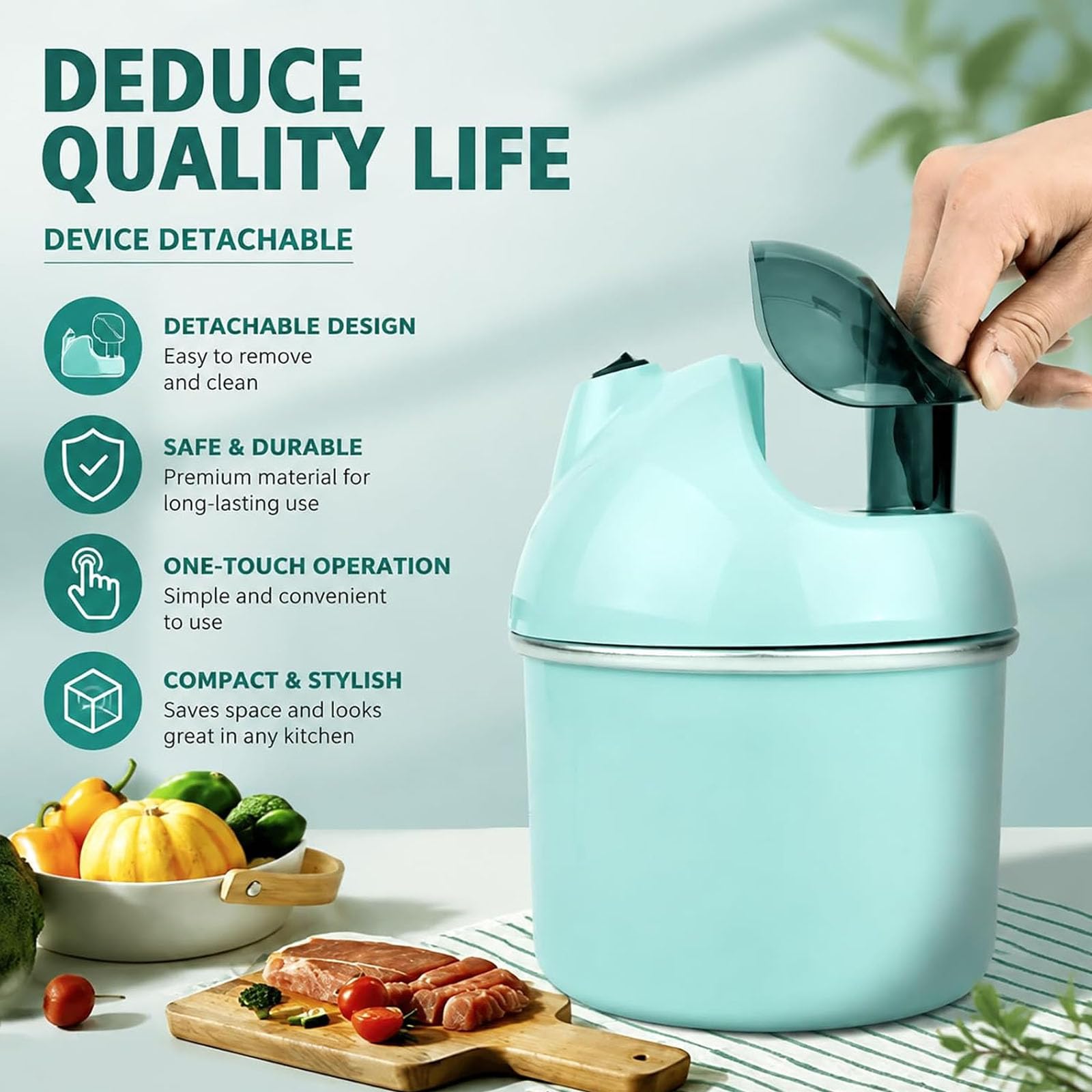 Piccola Gelatiera per Casa, Congelamento Rapido in 15 Minuti