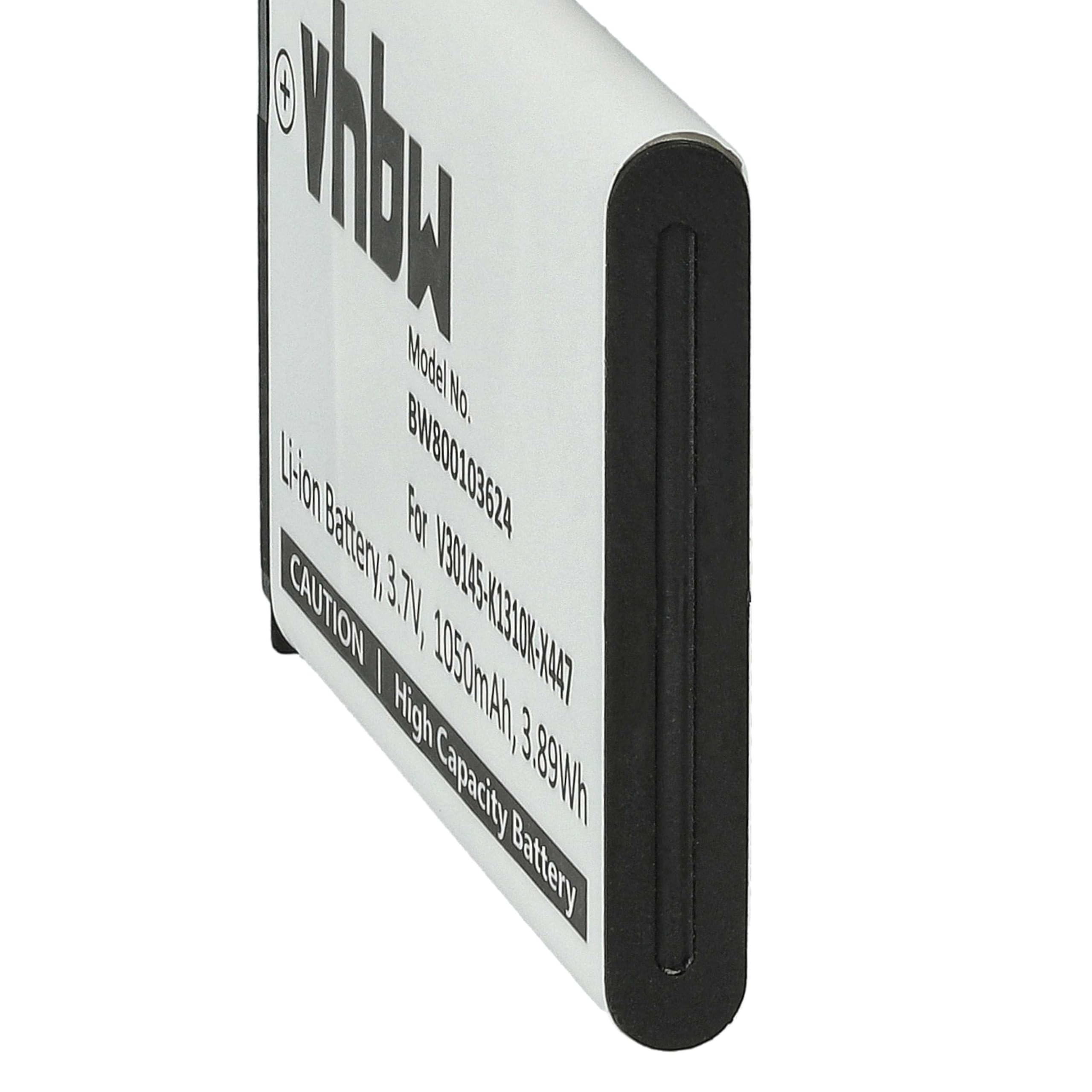 vhbw 10x batteria compatibile con Siemens Gigaset SL910H, SL910, SL910A telefono fisso cordless (1050mAh, 3,7V, Li-Ion)