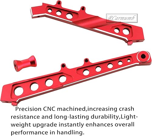 Miniatura 9 de Soporte de chasis delantero trasero de aleación para ARRMA 17 Felony 6S BLX, Infraction 6S BLX, rodillo ilimitado, juego de soporte de chasis