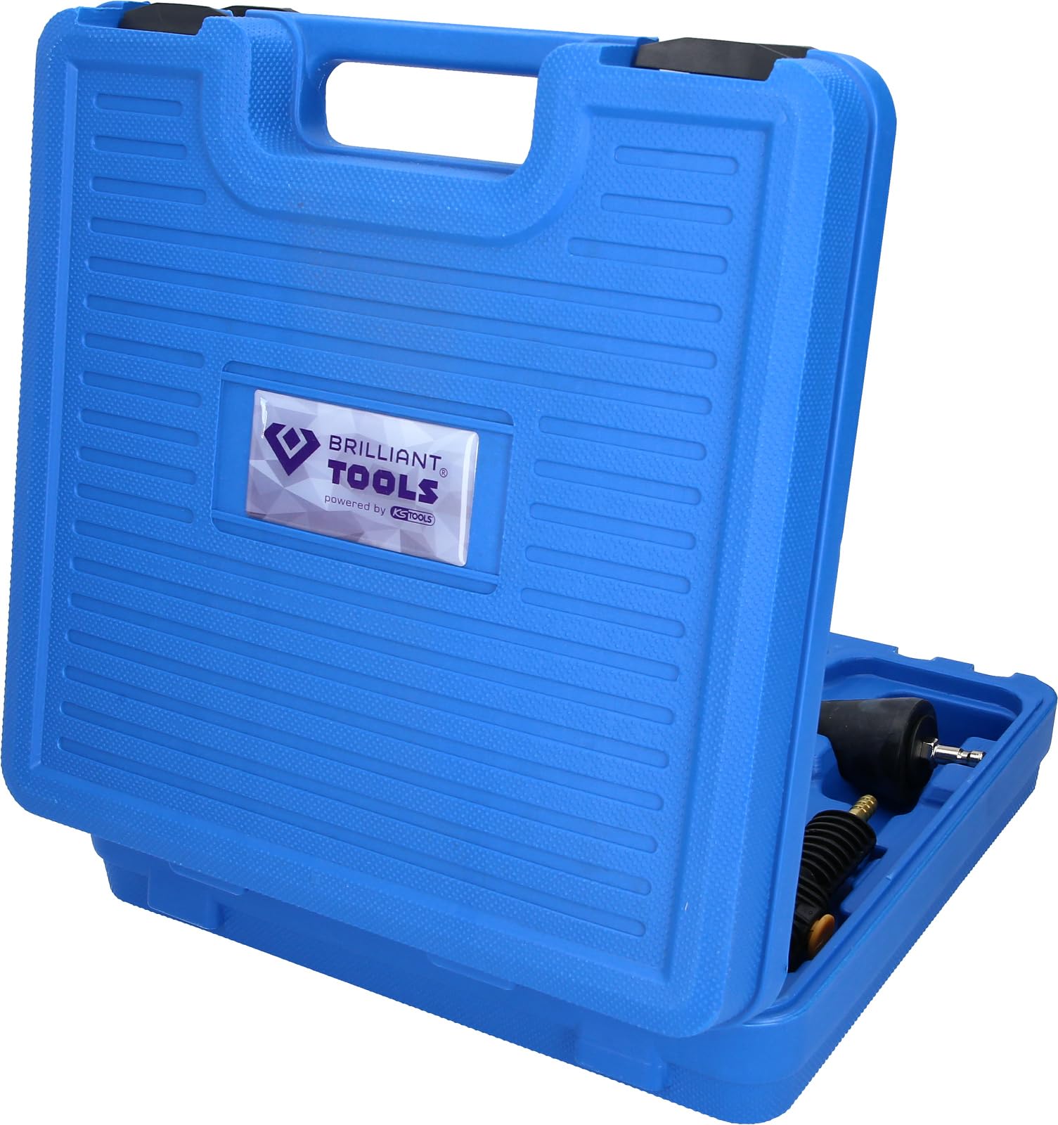 Kit de Remplissage et de Purge Universel BT521100-4 Pièces pour Système de Refroidissement et de Ventilation Voiture - Sans Bulles d’Air - Adaptateur et Boîte de Rangement - BRILLIANT TOOLS
