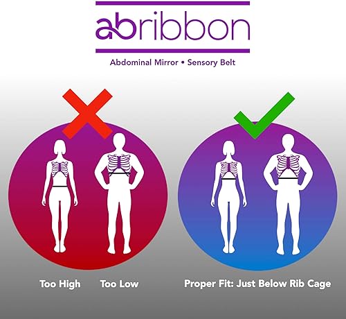 Miniatura 8 de Ab-Ribbon by HYPOXiX Fitness, Abdominal Mirror Sensory Belt for Pilates Barre Yoga Breathography Technique Breathwork and Physical Therapy