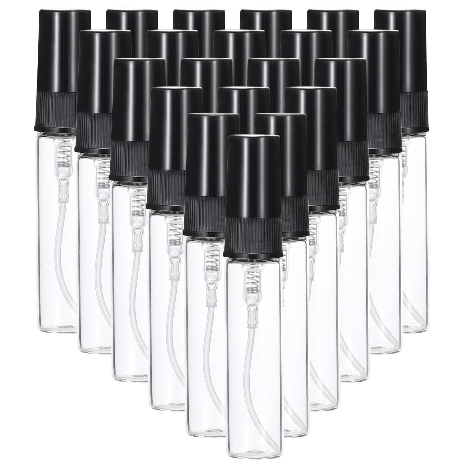 PATIKIL 5ml Glass Mini Perfume Sample Bottles, 36 Pcs Fine Mist Refillable Empty Mini Spray Bottle Fragrance Sample Bottles Sprayer for Perfume Travel