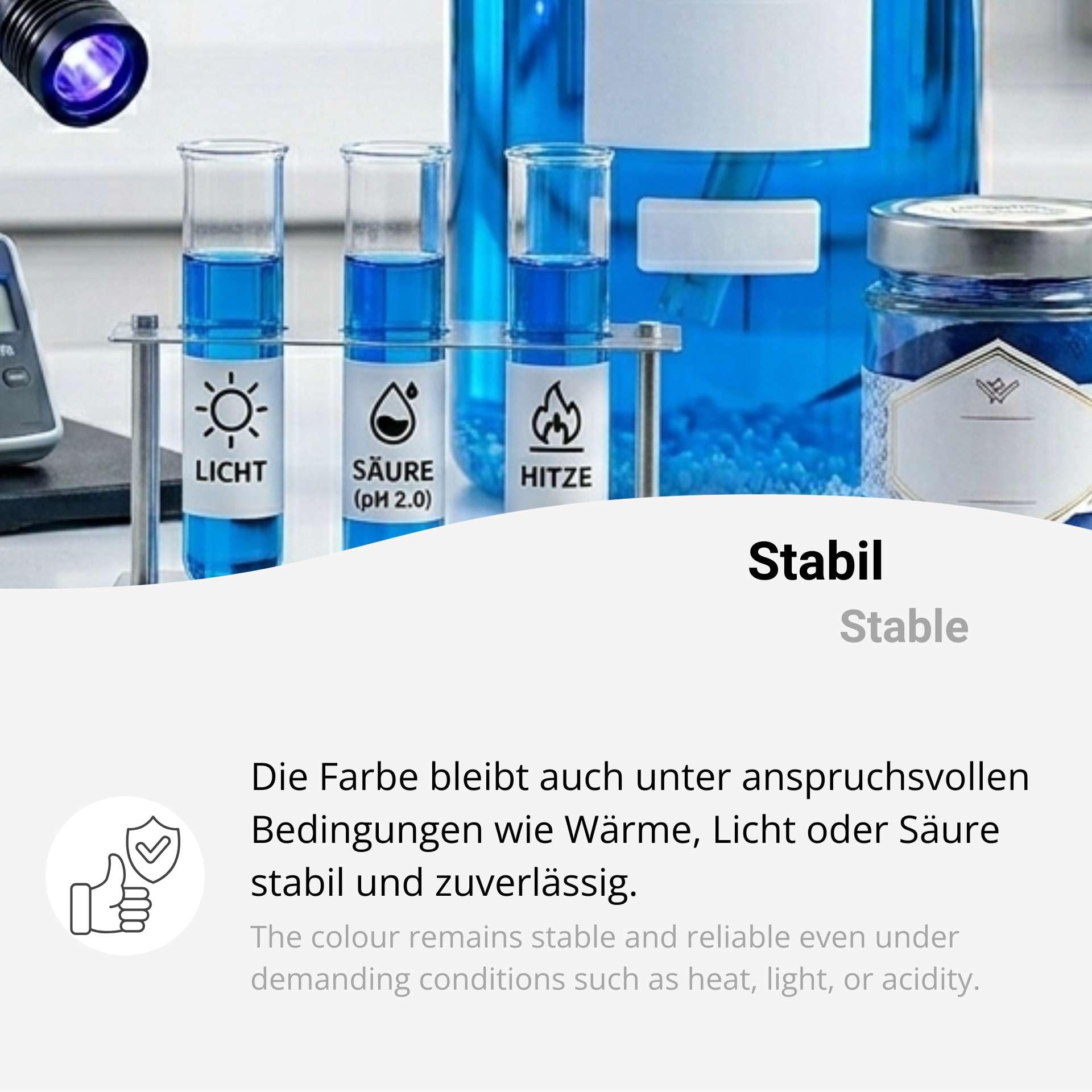 Lebensmittelfarbe Blau hochkonzentriert Pulver 1kg wasserlöslich E133