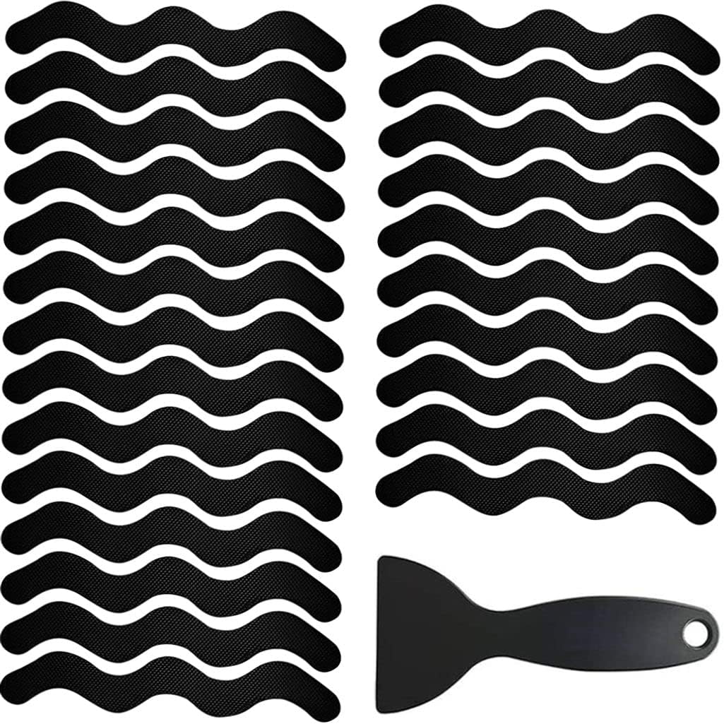 Non Skid Shower Stickers, 24 PCS Bathtub Strips Adhesive