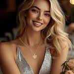 CDE 18K Gold Plated Moissanite Infinity Necklace Engraved I LOVE YOU | S925 Silver Heart 1-3CT Moissanite Pendant,Non Tarnish,Hypoallergenic,Anniversary Birthday Gifts for Women Wife Girlfriend