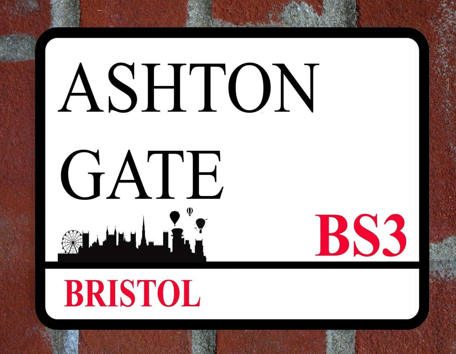 LBS4ALL BRISTOL CITY ASHTON GATE Metal Sign FOOTBALL STREET Man cave Wall Plaque