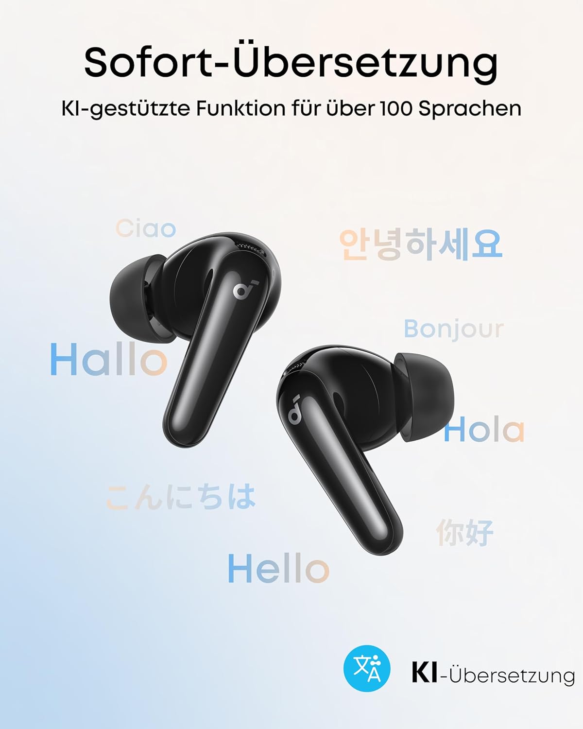 soundcore P31i by Anker, Real-Time Adaptive Noise Cancelling, Hi-Res Sound, Translation Earbuds, 50H Playtime, Wireless Earbuds, Bluetooth Earphones, Spatial Audio, Fast Charging, IP55 - 5
