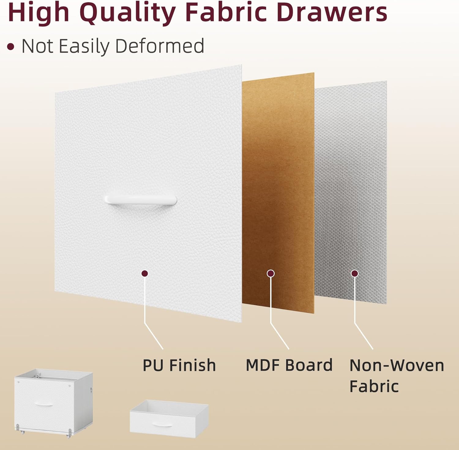 2-Drawer File Cabinet, Filing Cabinet with 2-Tier Printer Shelves, Office Cabinets with Side Bag&File Drawer for A4/Letter Size, Printer Stand with Storage for Home Office, White, 16.5" W