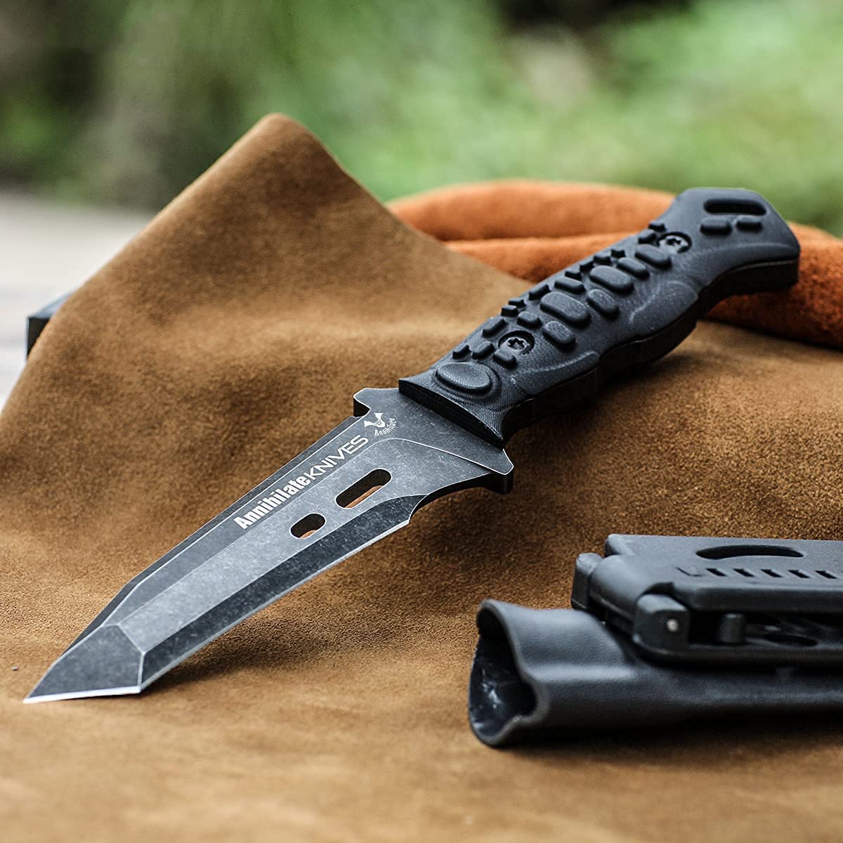 Buy Zune Lotoo Tactical Survival Knife Fixed Blade Knife with Sheath D2
