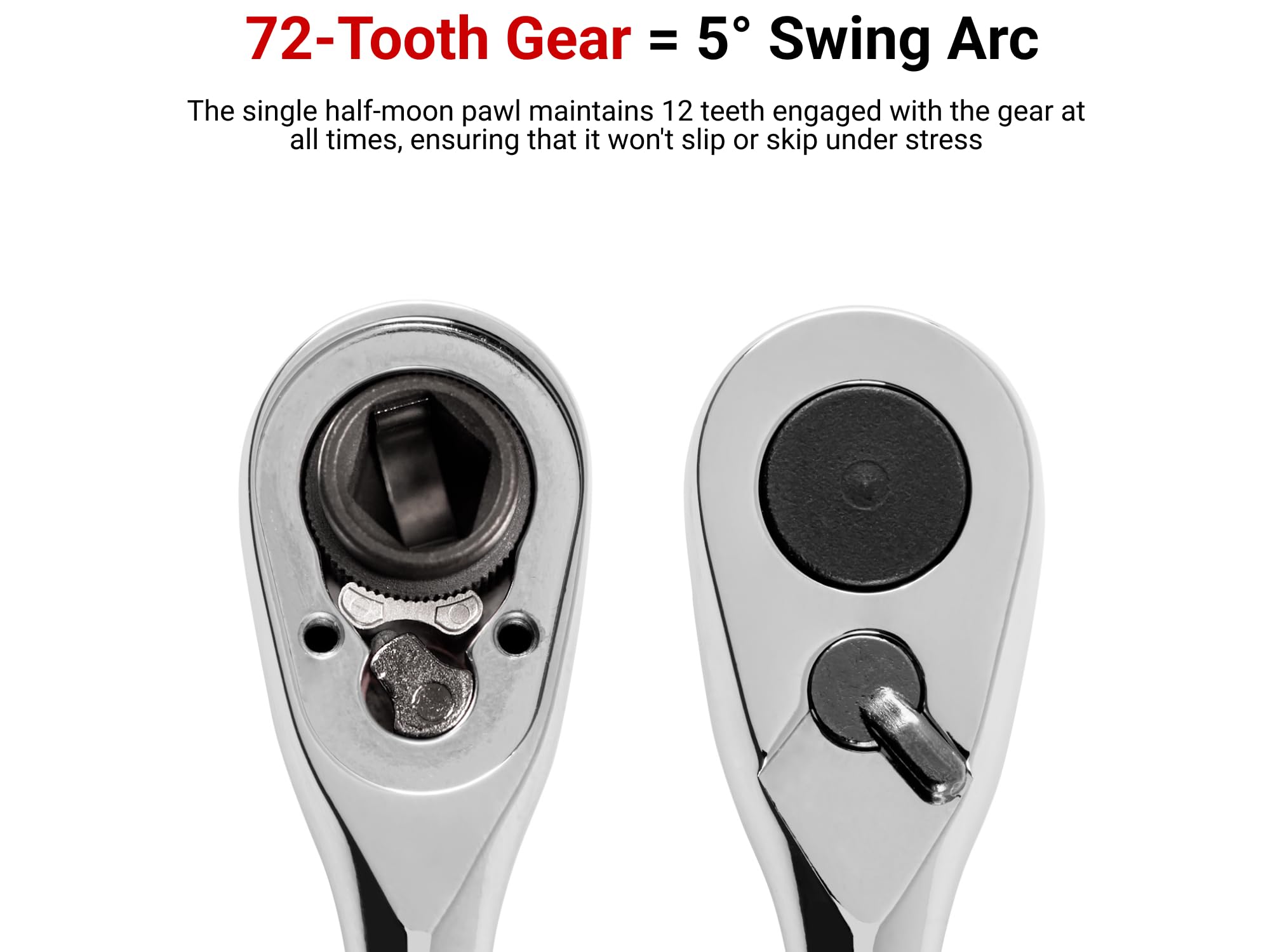 Tekton 1/4" Bit Ratchet - Low Profile Access -5 Tekton 1/4" Bit Ratchet - Low Profile Access -5
