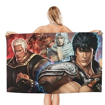 Amazon｜北斗の拳 バスタオル大判 マイクロファイバー 厚手 バス