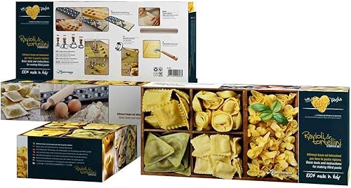 Eppicotispai Juego de iniciación Raviolli y Tortellini de 8 piezas, color crema disponible en Yaxa Peru