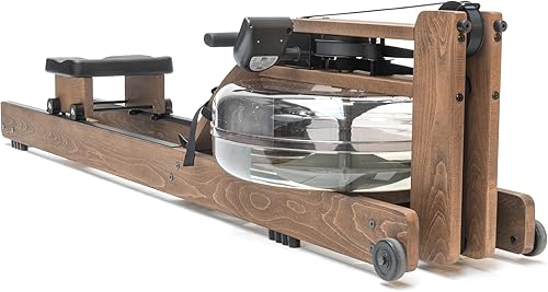 Miniatura 5 de WaterRower Máquina de remo vintage de roble con monitor S4 BLE, Remero de agua fabricado en Estados Unidos, máquina de remo Erg original hecha a