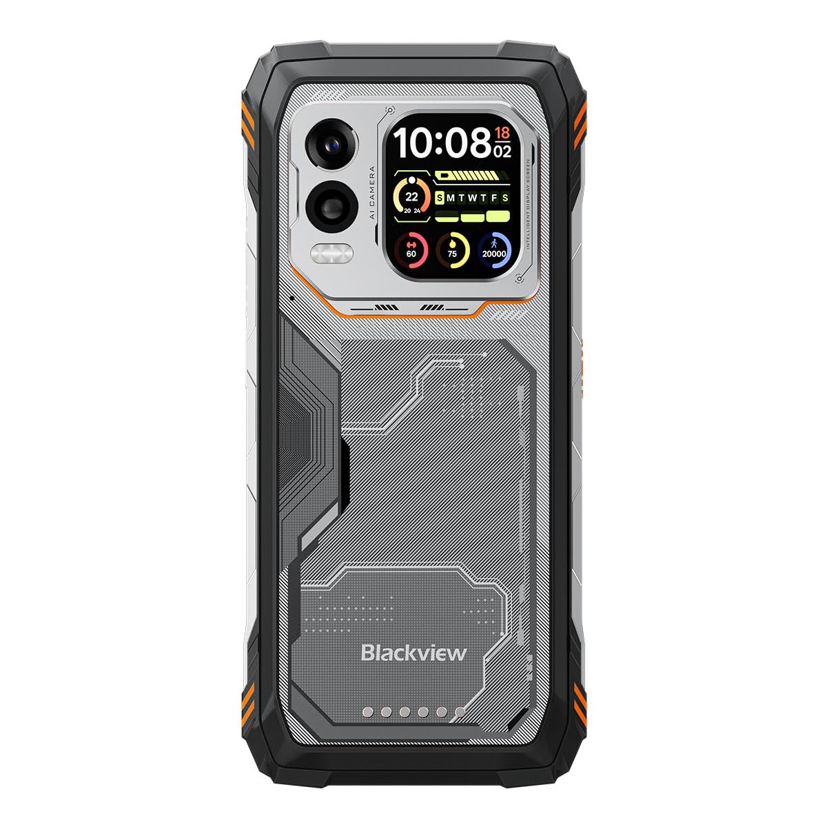 Blackview XPLORE 1 Pro | 6,78" 120Hz | 36GB RAM + 256GB (2TB) | Naranja | Smartphone Rugged 5G | Android 15 | 64MP + 50MP + FLIR Termocamera | 20000mAh 55W | IP68 IP69K | NFC | Garantía de 2 años