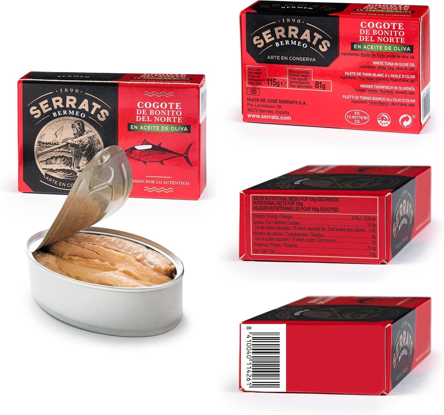 SERRATS - Coffret cadeau - Pack Bermeo - 9 conserves