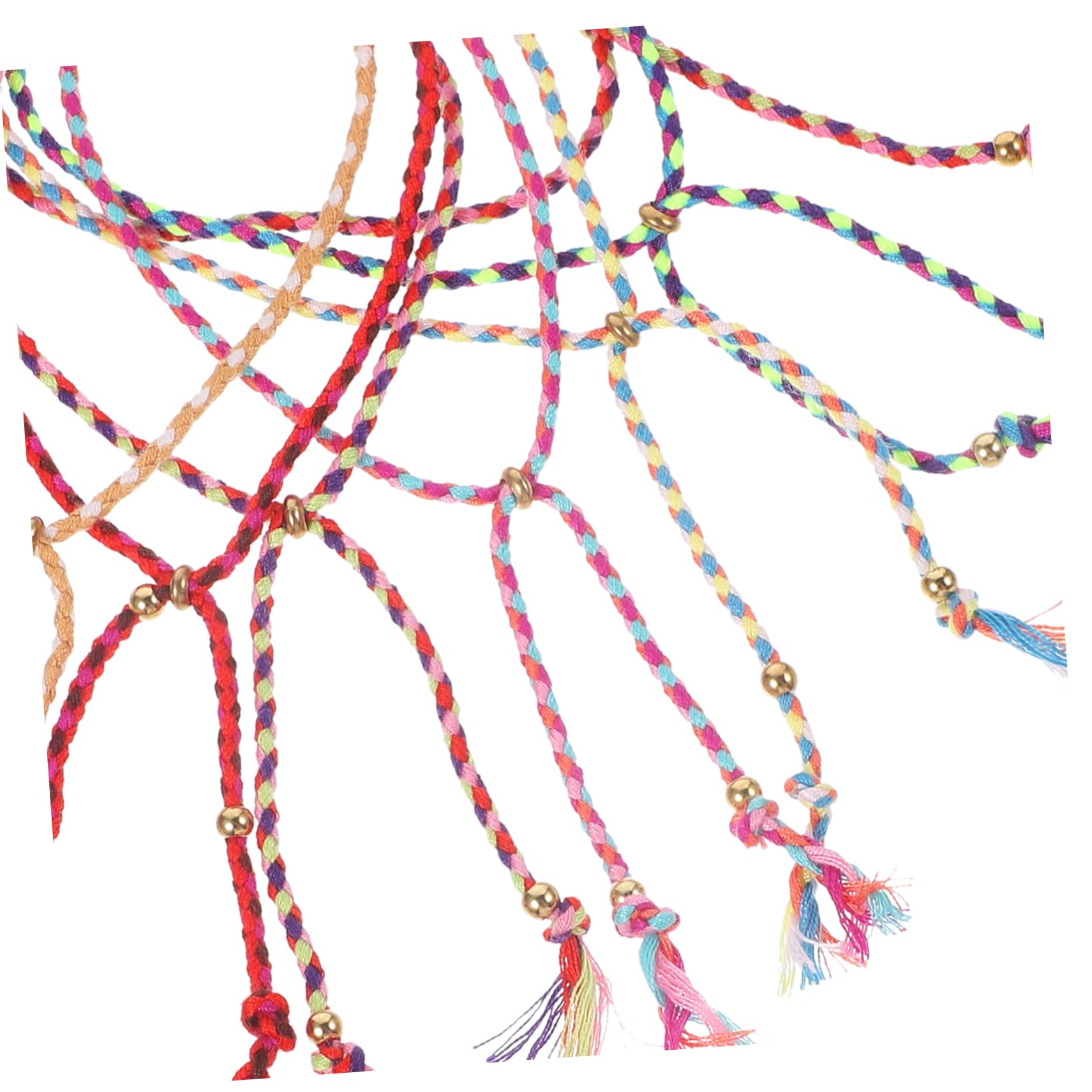 YSJNGF Rope Men Braided Friendship Bracelet Copper Bead Tassel Aesthetic String for Boyfriend