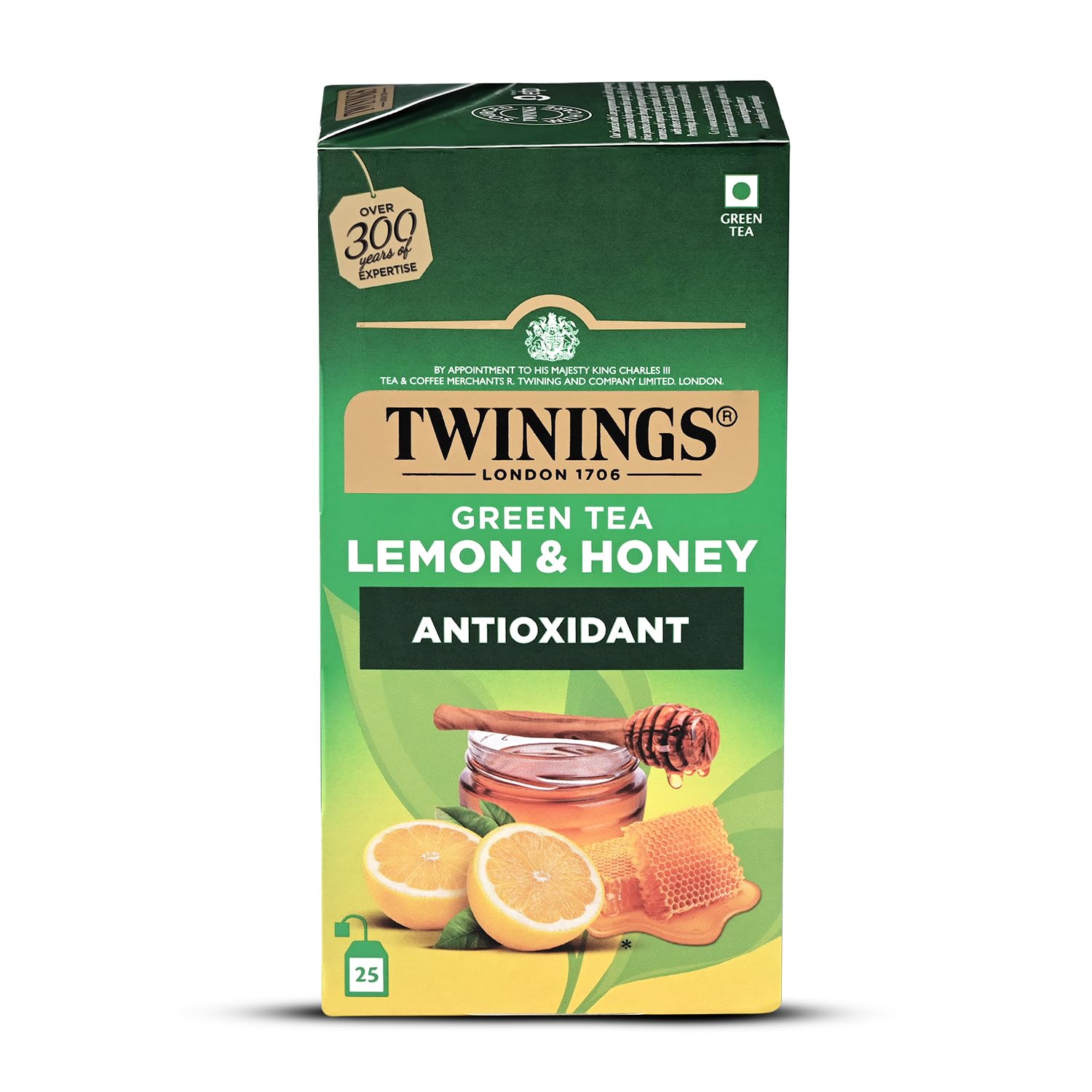 Twinings Green Tea Lemon & Honey, 25 Tea Bags| Pack of 1| Perfectly Balanced & Refreshing Taste| Sweet Honey & Zesty Lemon| Low Calorie| Handpicked Green Tea Leaves| Enjoy a Hot Cup of Tea-image-27