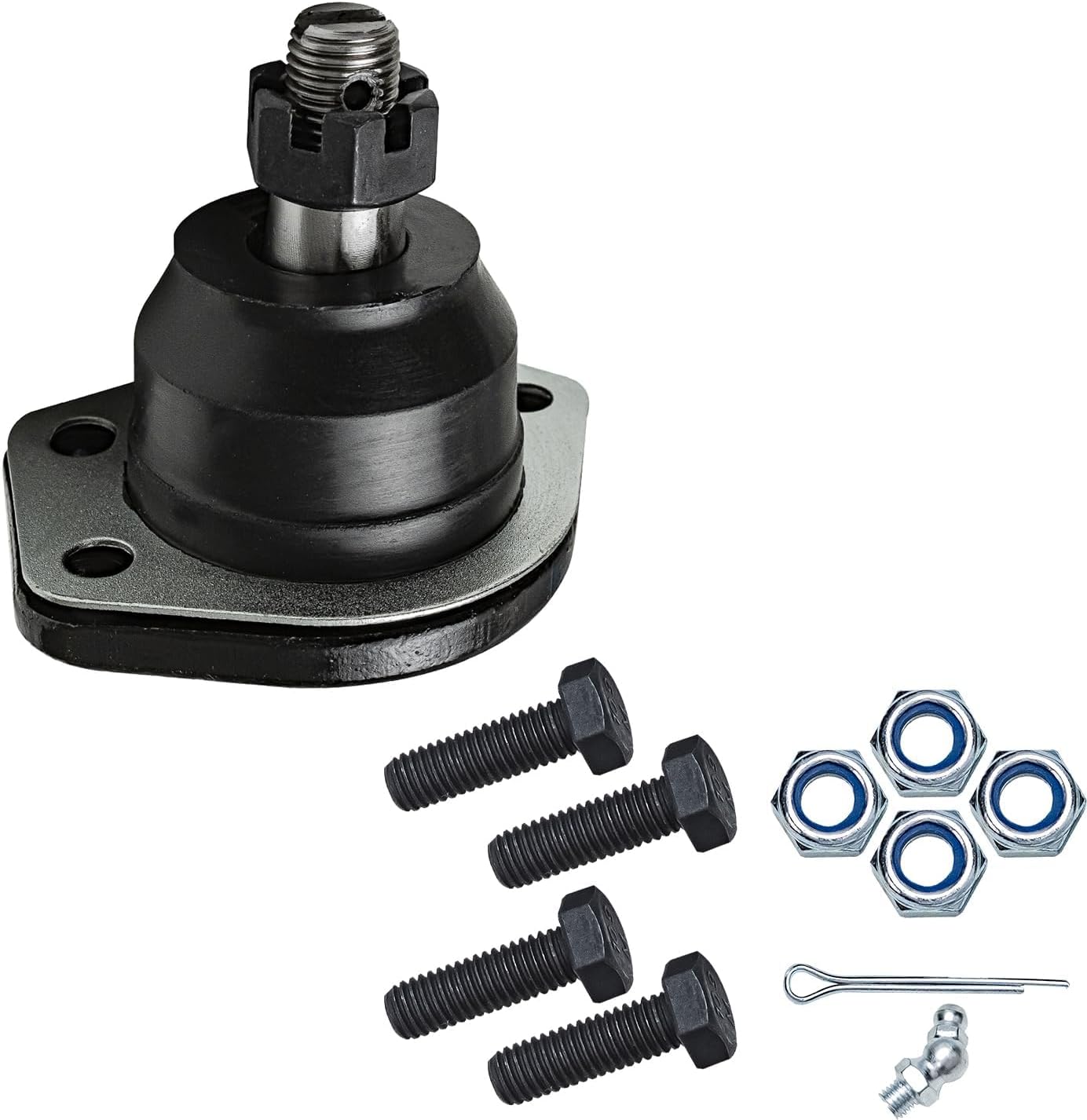 Detroit Axle - Front 4pc Control Arms Ball Joints for Chevrolet Blazer S10 GMC Jimmy Sonoma Isuzu Hombre Oldsmobile Bravada, 2 Upper Control Arms 2 Lower Ball Joints Assembly Replacement