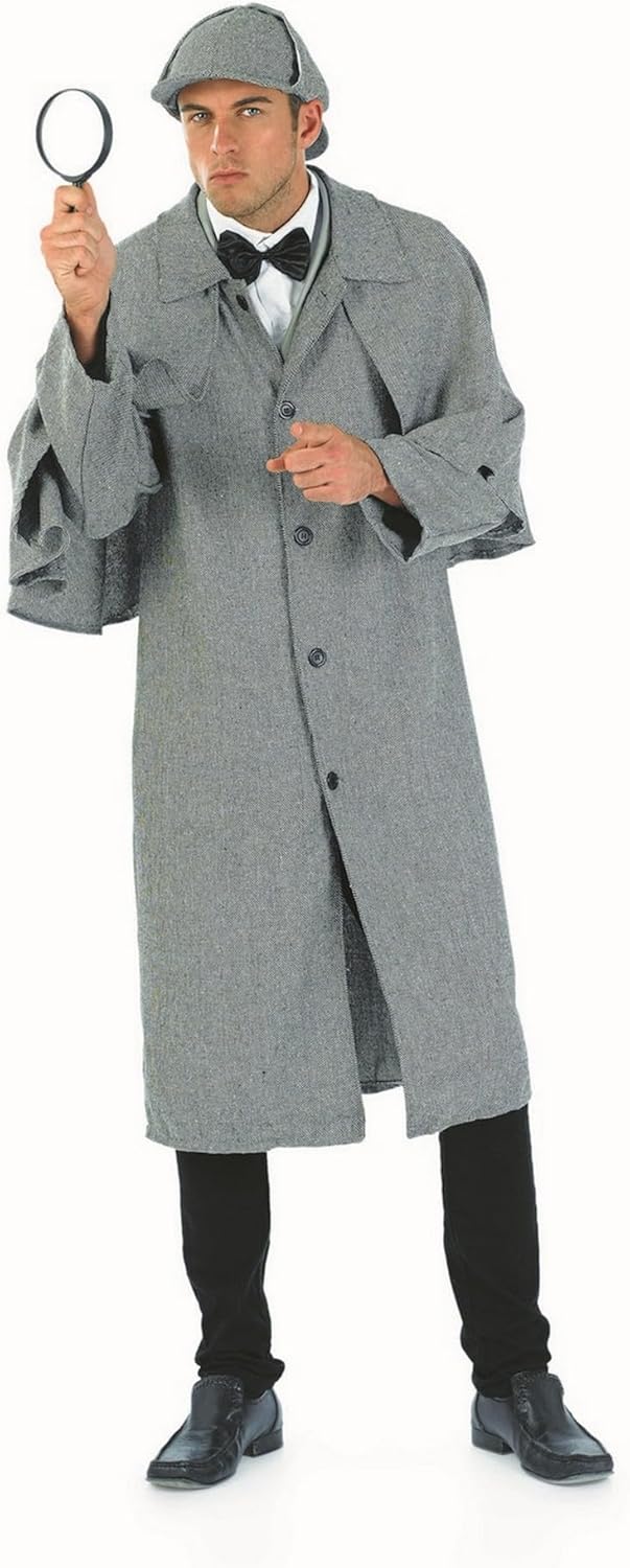 fun shack Mens Detective Costume Adult, Detective Costume Men, Detective Halloween Costume, Private Investigator Costume