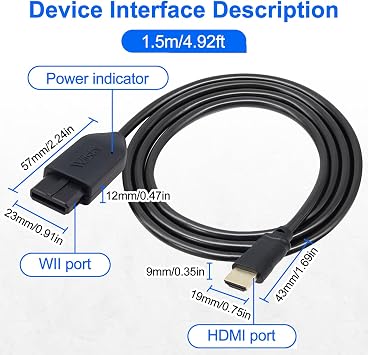 Wiistar N64 to HDMI Converter, Video Adapter Cable for N64 Console