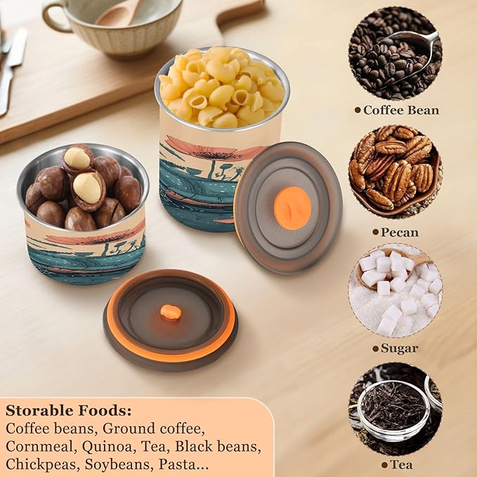 Almacenador de Alimentos ALAZA 30 oz para Café, Té, Azúcar, Acero Inoxidable miniatura 7