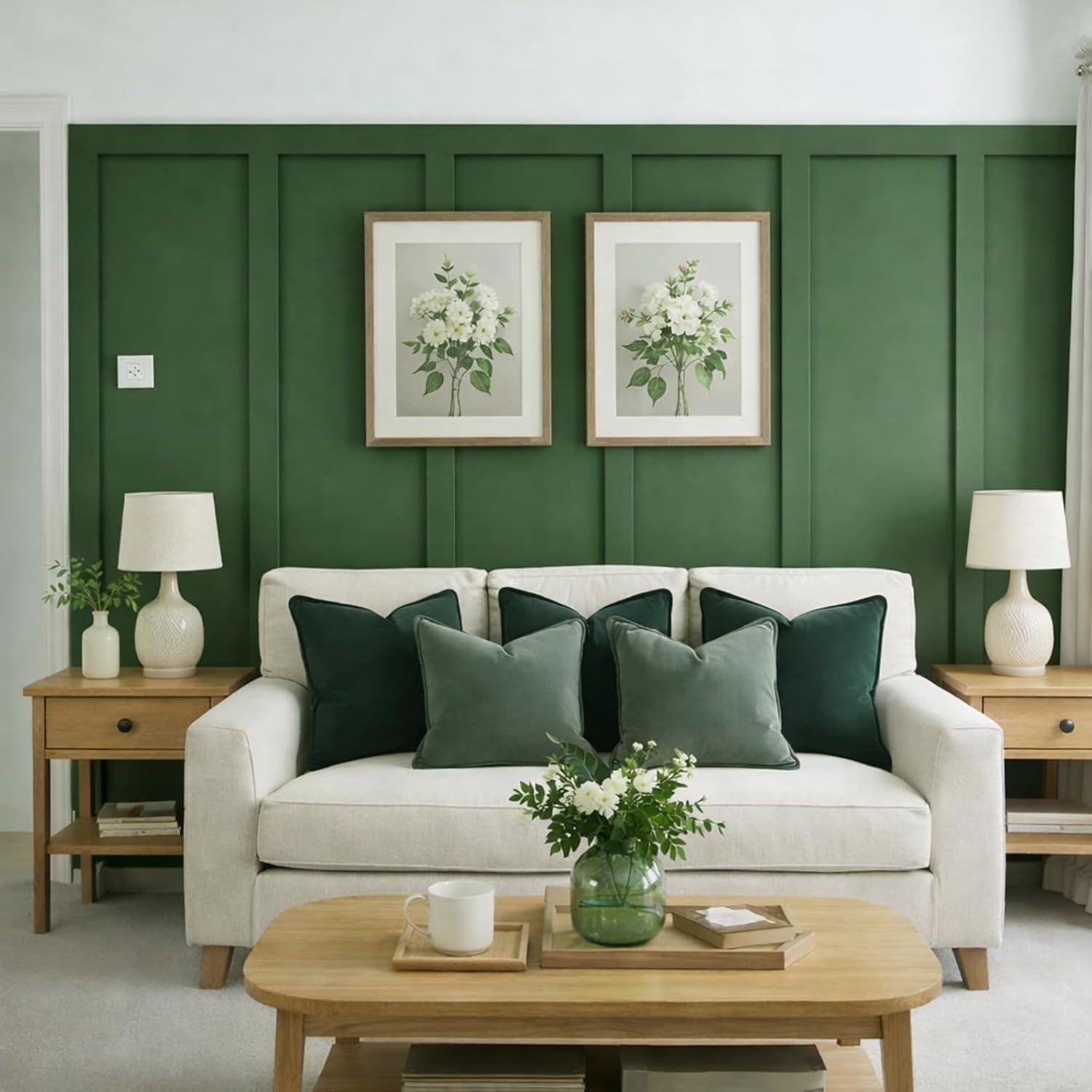 Weysat 20 Pcs MDF Wainscoting Kit 107.5 x 80 inch Pre Cut Board and Batten Wall Panel Kit Ready to Assemble Accent Wall Molding Decor Mdf Wainscoting Panels for DIY Interior Moulding