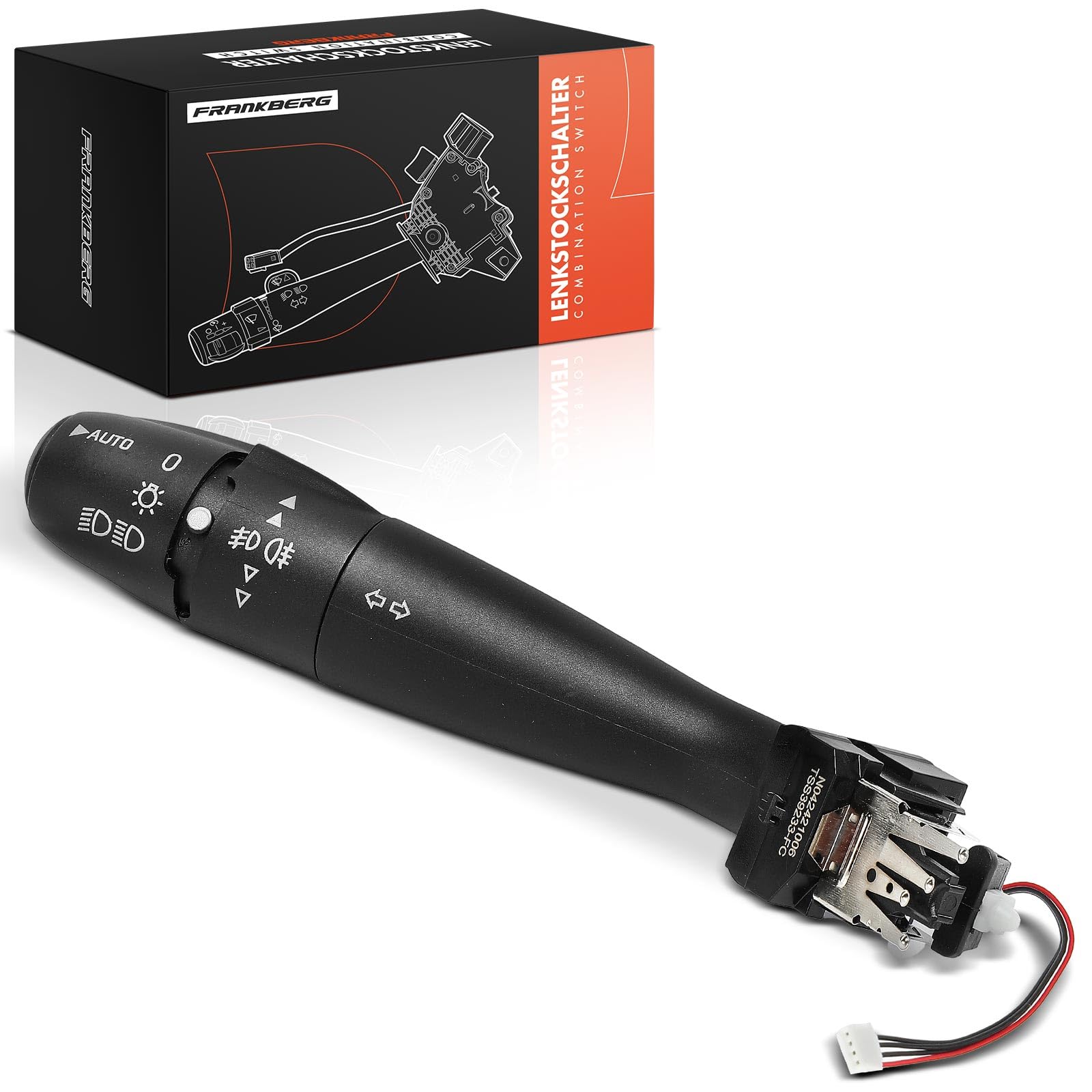 Frankberg Commutateur combiné, commutateur de colonne de direction, 4 | 96530930XT; Compatible avec: Plateau/châssis Partner 5 G, Xsara N1, 406 Pause 8E/F, C5 Je casse DE, Fourgonnette 206