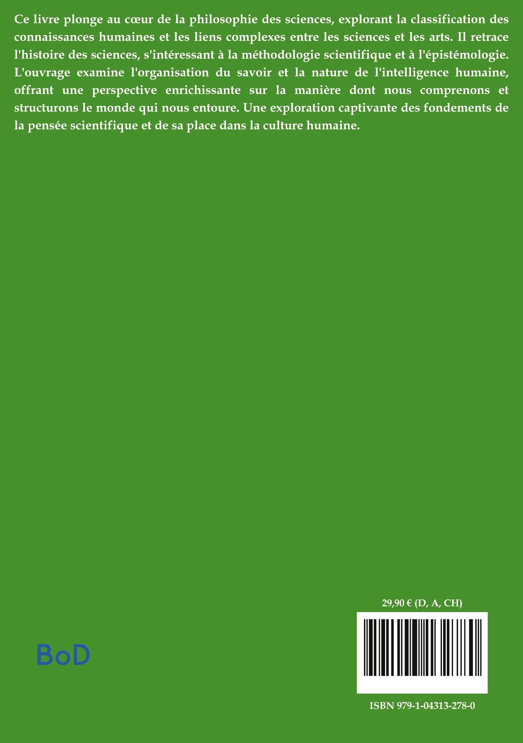 Essai Sur La Philosophie Des Sciences