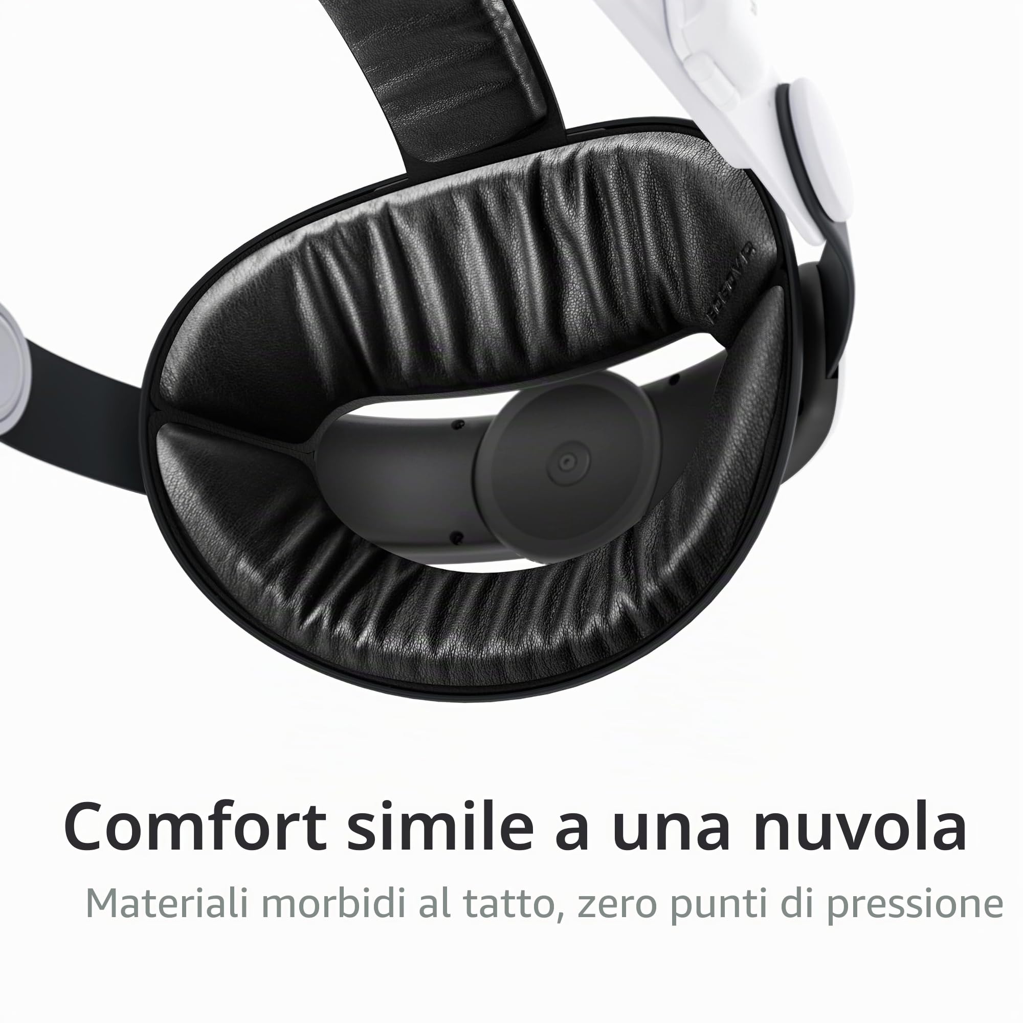 BOBOVR E3 Cinturino per Testa,Compatibile con Quest 3/Quest 3S Accessori,Sistema di Bilanciamento Posteriore, Blocco di Peso Regolabile da 70g