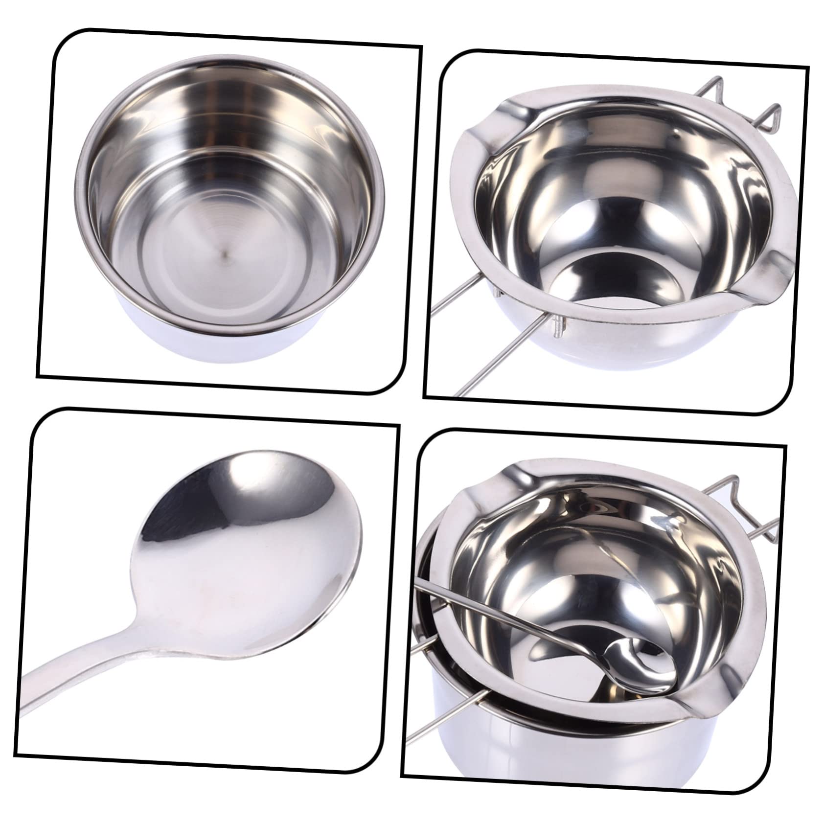 WHAMVOX Butter Melting Pot Cheese Fondue Set Double Boiler Compact Hiking Cookware Tool
